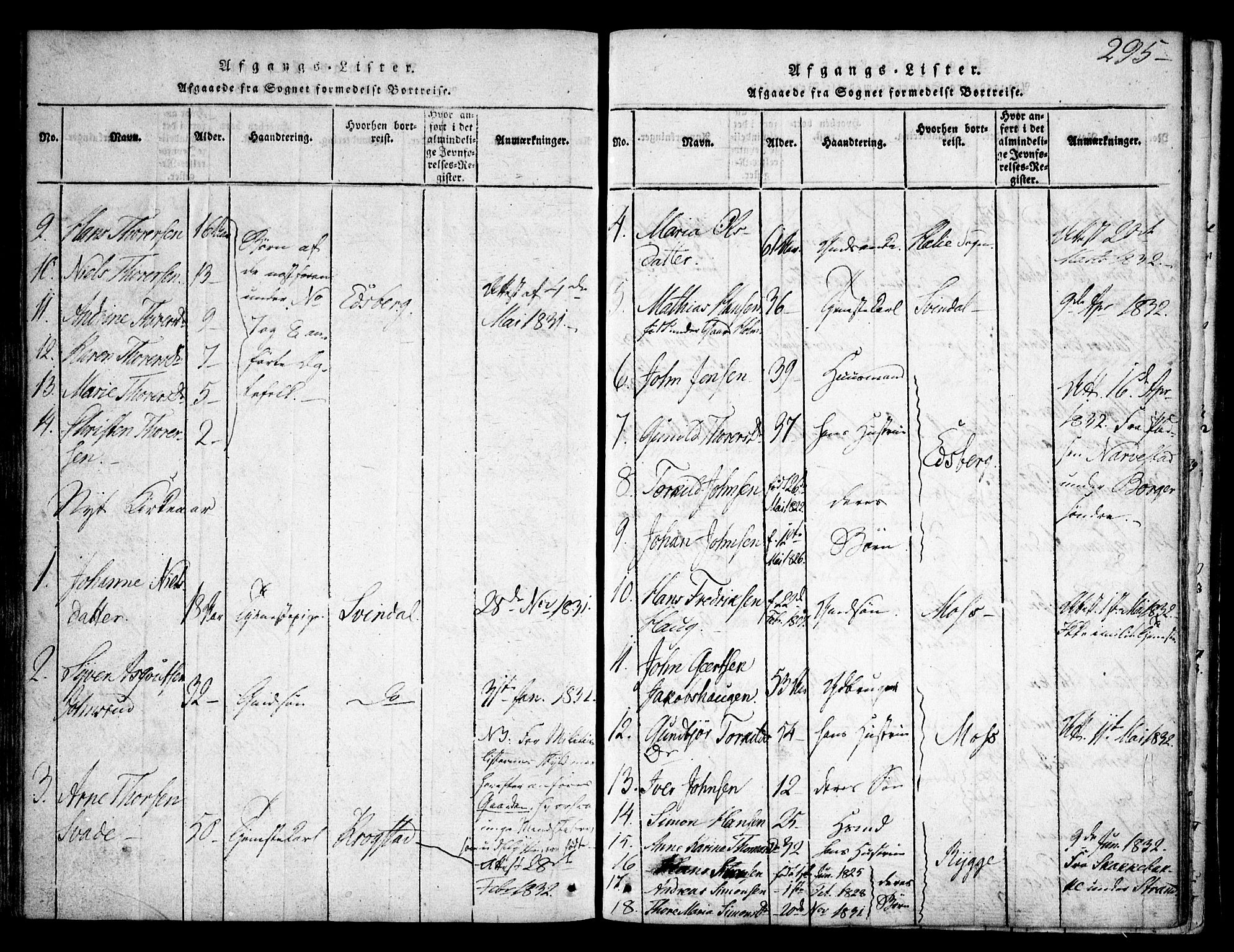 Skiptvet prestekontor Kirkebøker, SAO/A-20009/F/Fa/L0005: Parish register (official) no. 5, 1814-1838, p. 295