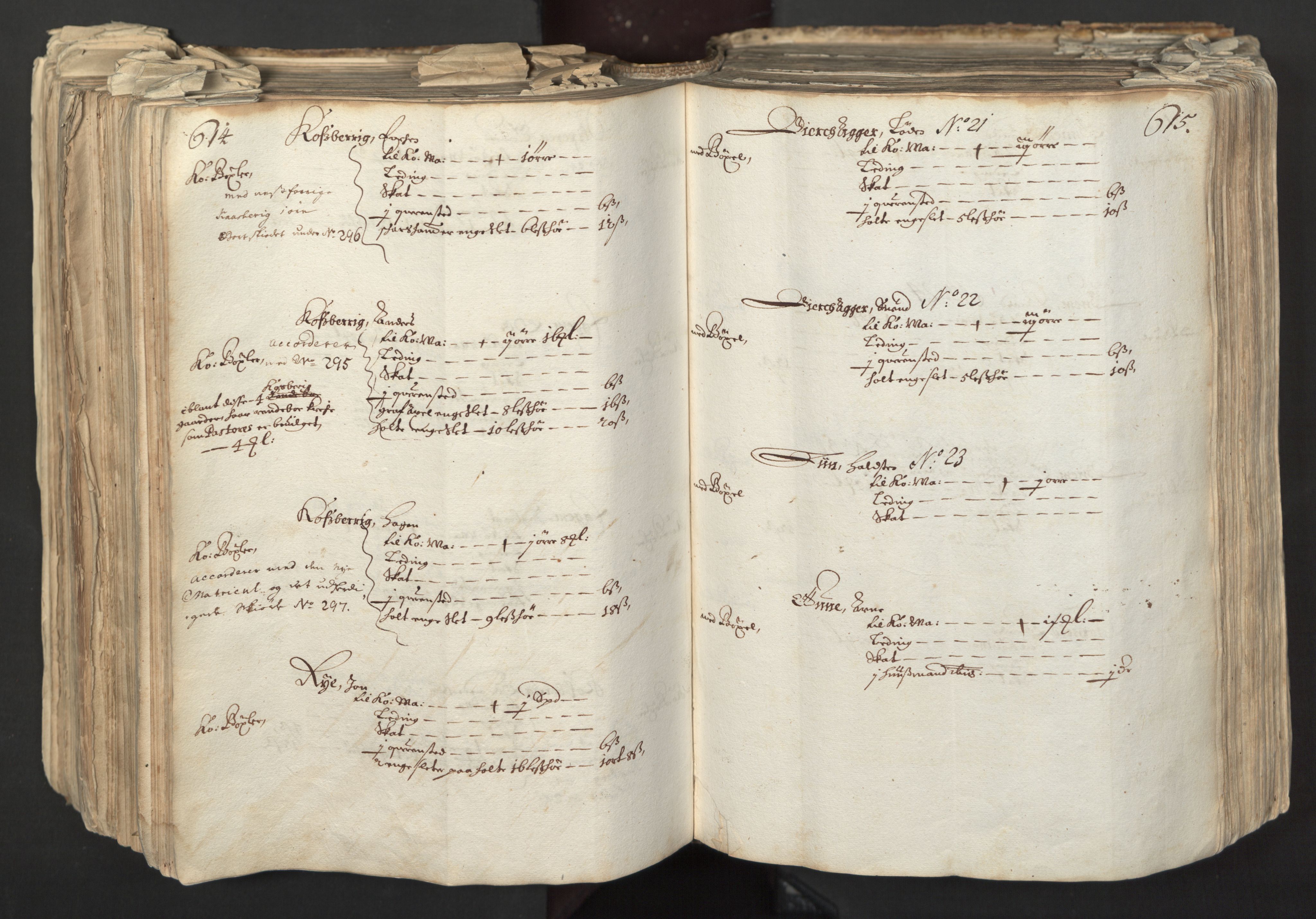 Rentekammeret inntil 1814, Realistisk ordnet avdeling, AV/RA-EA-4070/L/L0027: Trondheim lagdømme:, 1661, p. 614-615