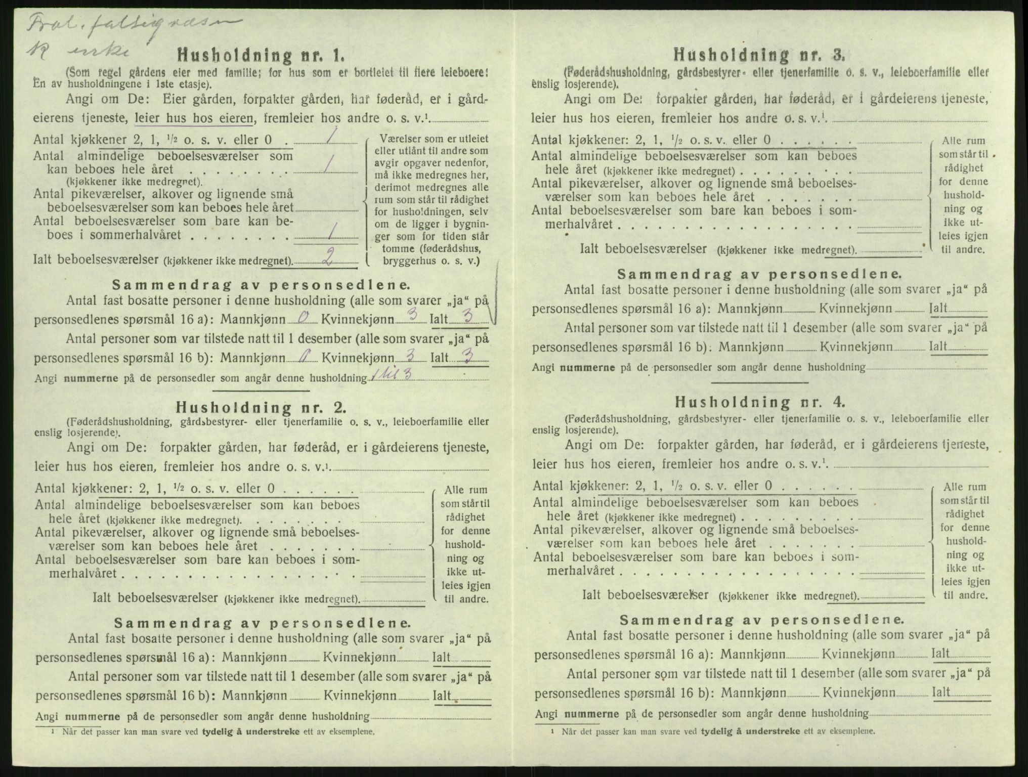 SAK, 1920 census for Froland, 1920, p. 820