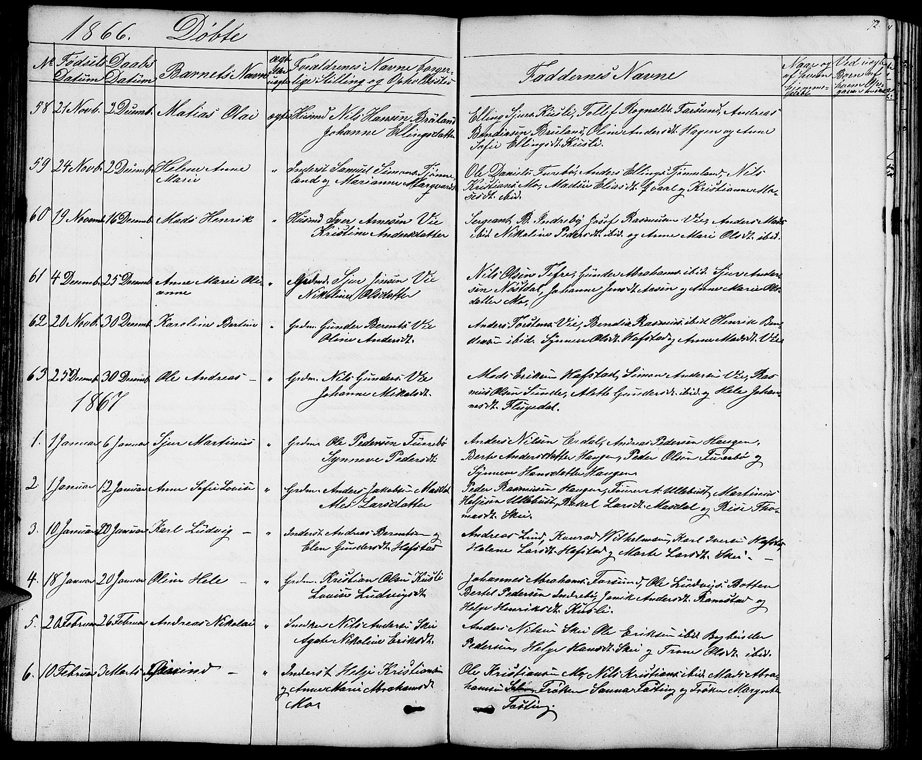Førde sokneprestembete, SAB/A-79901/H/Hab/Haba/L0001: Parish register (copy) no. A 1, 1853-1880, p. 72