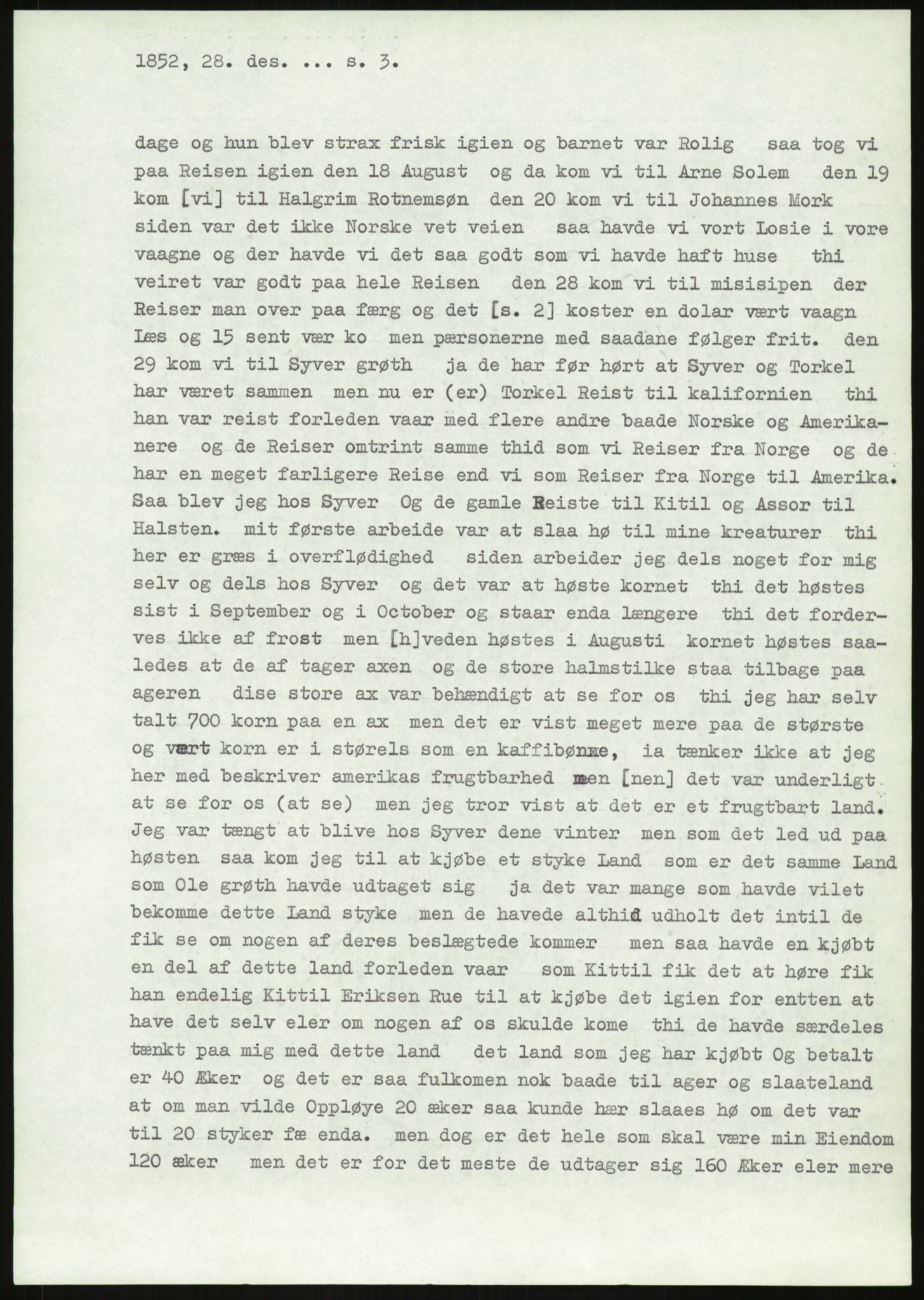 Samlinger til kildeutgivelse, Amerikabrevene, AV/RA-EA-4057/F/L0019: Innlån fra Buskerud: Fonnem - Kristoffersen, 1838-1914, p. 19