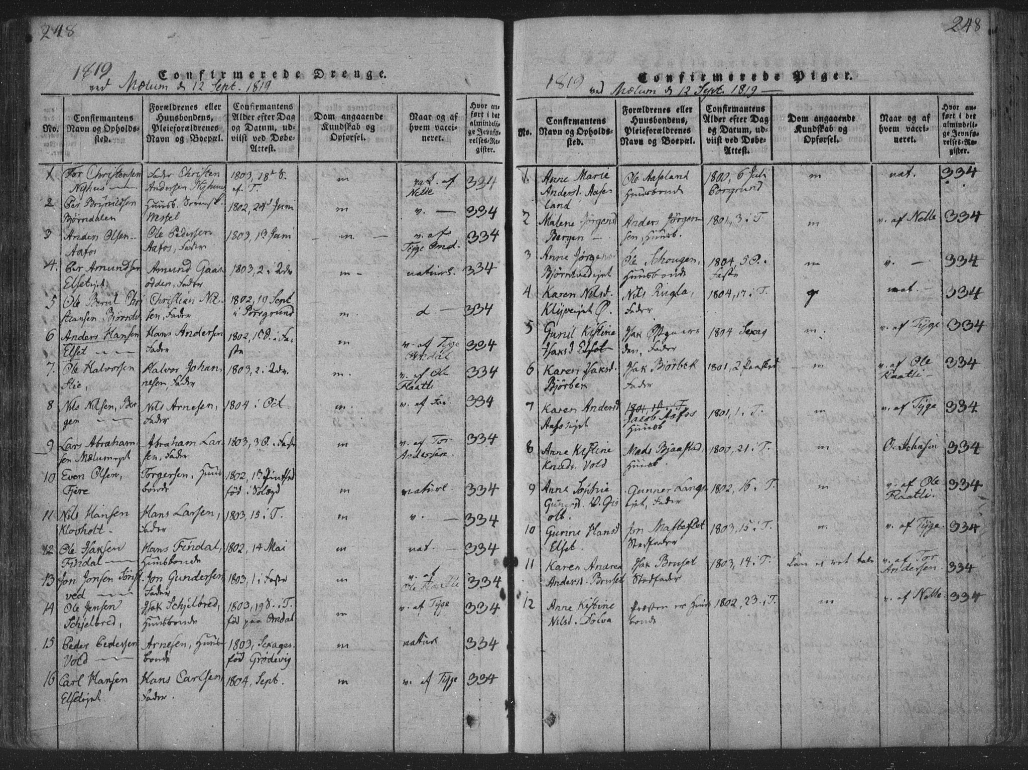 Solum kirkebøker, SAKO/A-306/F/Fa/L0004: Parish register (official) no. I 4, 1814-1833, p. 248