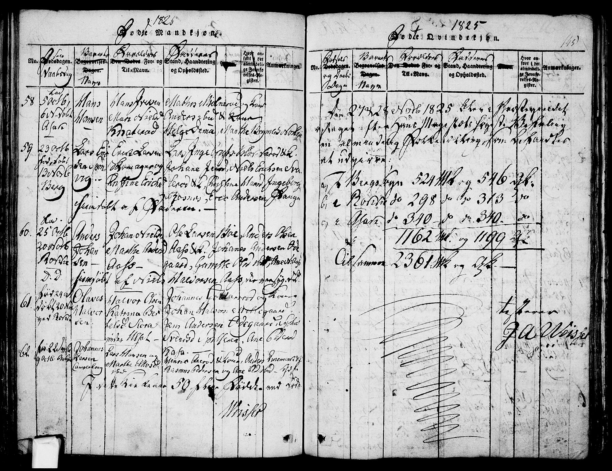 Berg prestekontor Kirkebøker, SAO/A-10902/F/Fa/L0002: Parish register (official) no. I 2, 1815-1831, p. 145