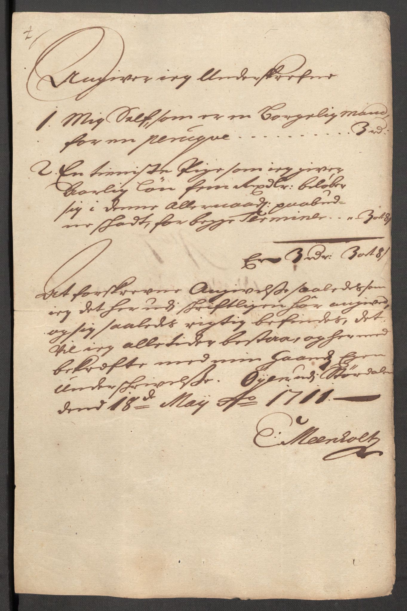 Rentekammeret inntil 1814, Reviderte regnskaper, Fogderegnskap, AV/RA-EA-4092/R62/L4201: Fogderegnskap Stjørdal og Verdal, 1711, p. 531