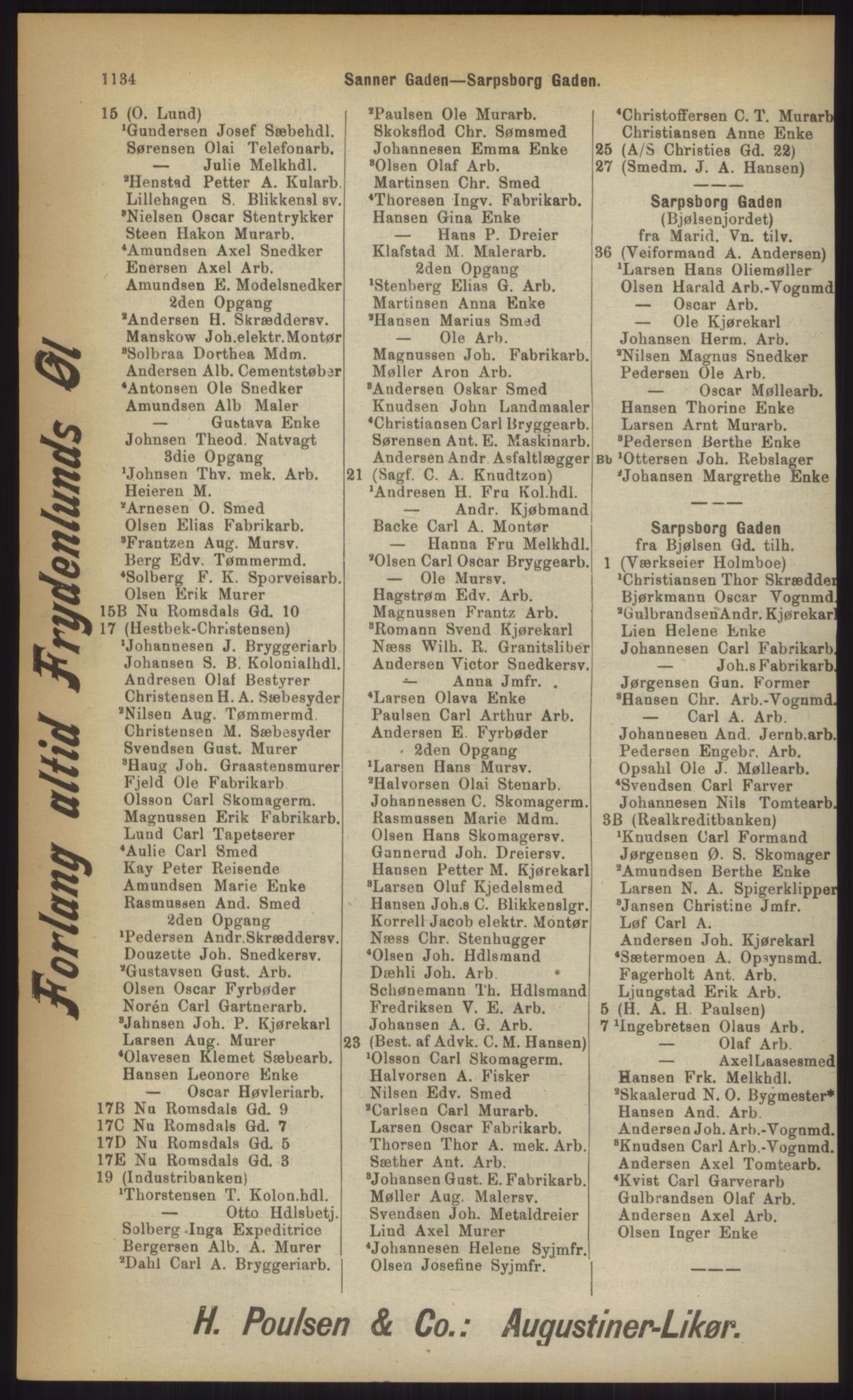 Kristiania/Oslo adressebok, PUBL/-, 1903, p. 1134