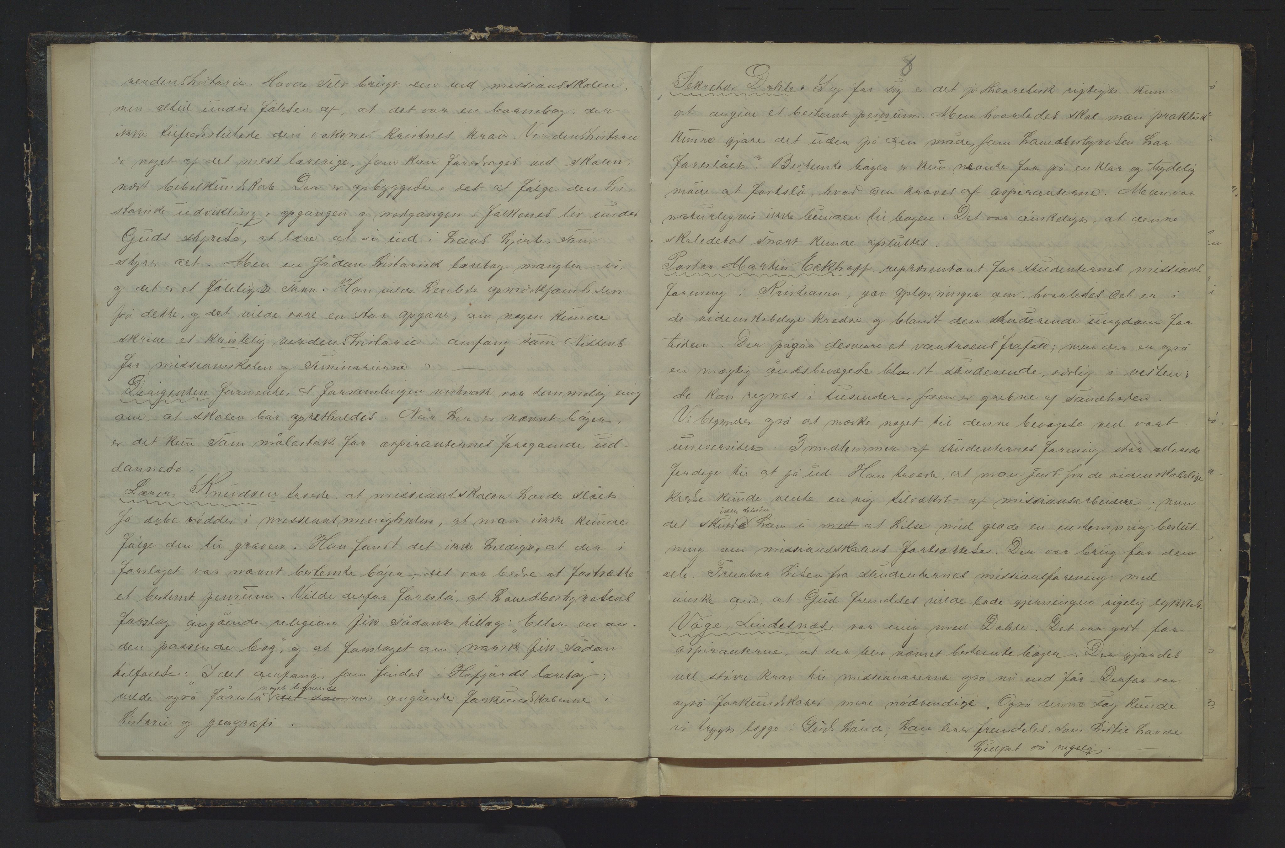 Det Norske Misjonsselskap - hovedadministrasjonen, VID/MA-A-1045/D/Da/Daa/L0028/0017: Beretninger, rapporter, cirkulære, protokoller / Protokoll - Referat fra Generalforsamlingene., 1892-1918, p. 8