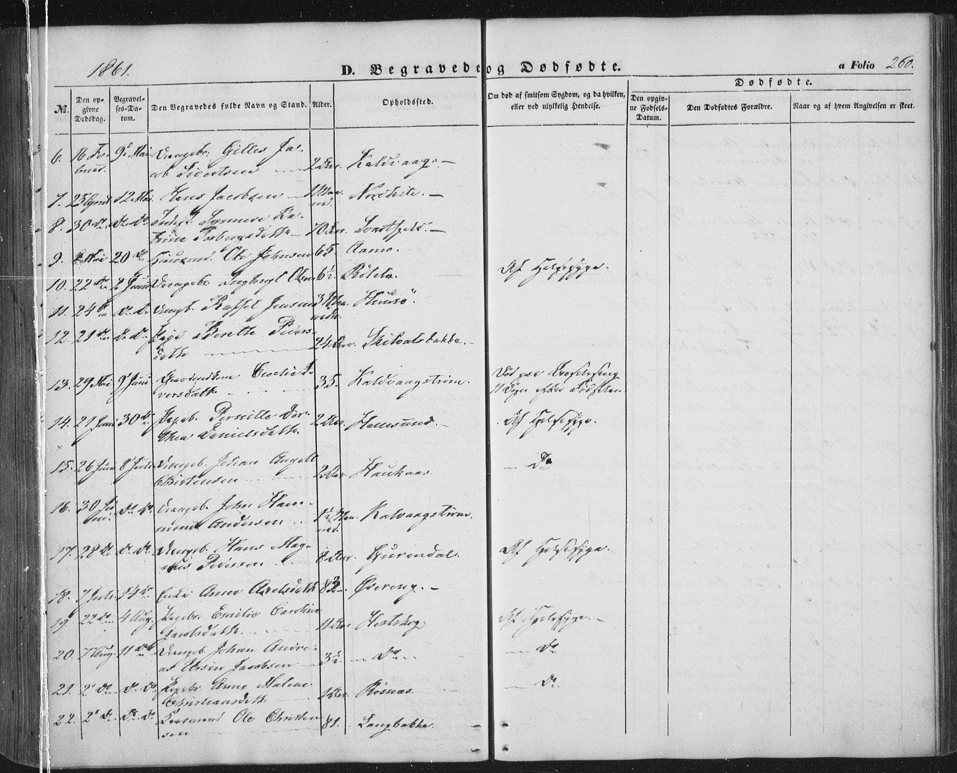 Ministerialprotokoller, klokkerbøker og fødselsregistre - Nordland, AV/SAT-A-1459/859/L0844: Parish register (official) no. 859A04, 1849-1862, p. 260