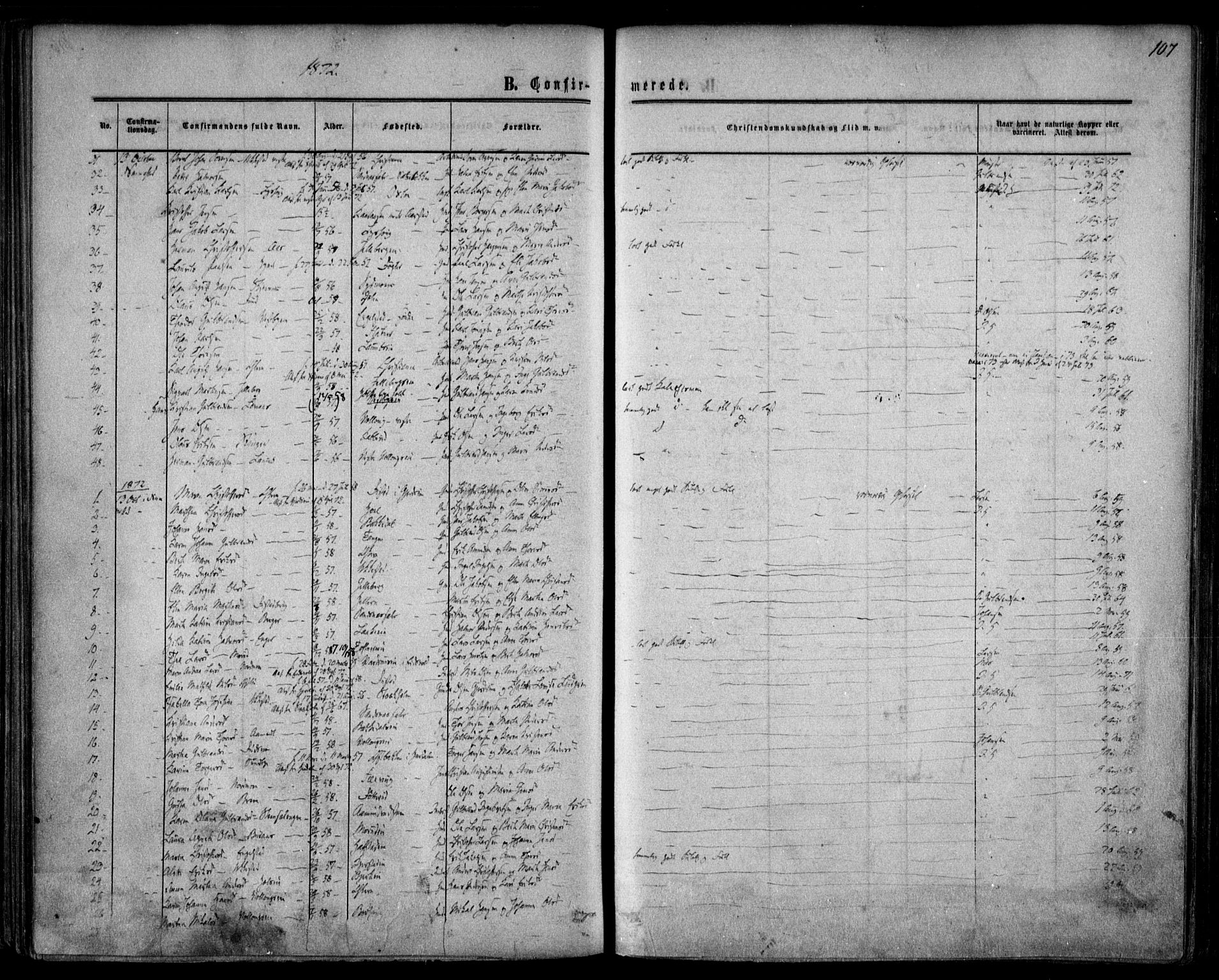 Nannestad prestekontor Kirkebøker, SAO/A-10414a/F/Fa/L0012: Parish register (official) no. I 12, 1860-1872, p. 107