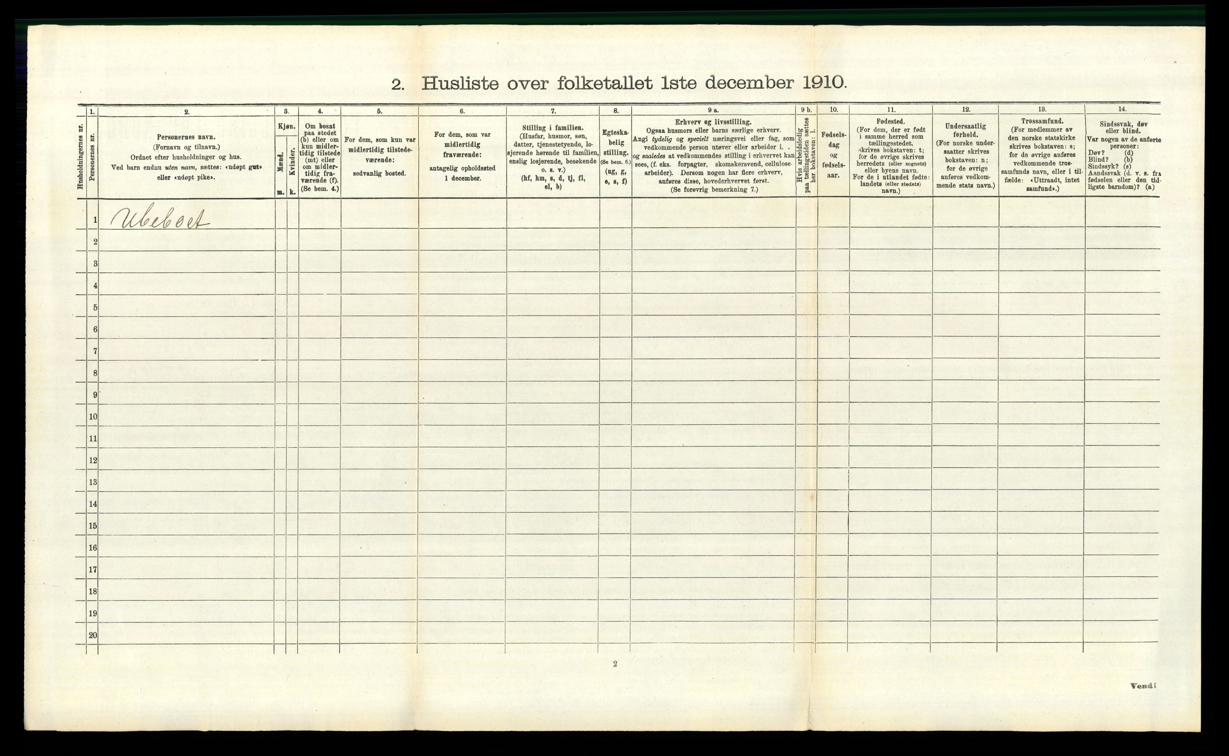 RA, 1910 census for Berg, 1910, p. 1182