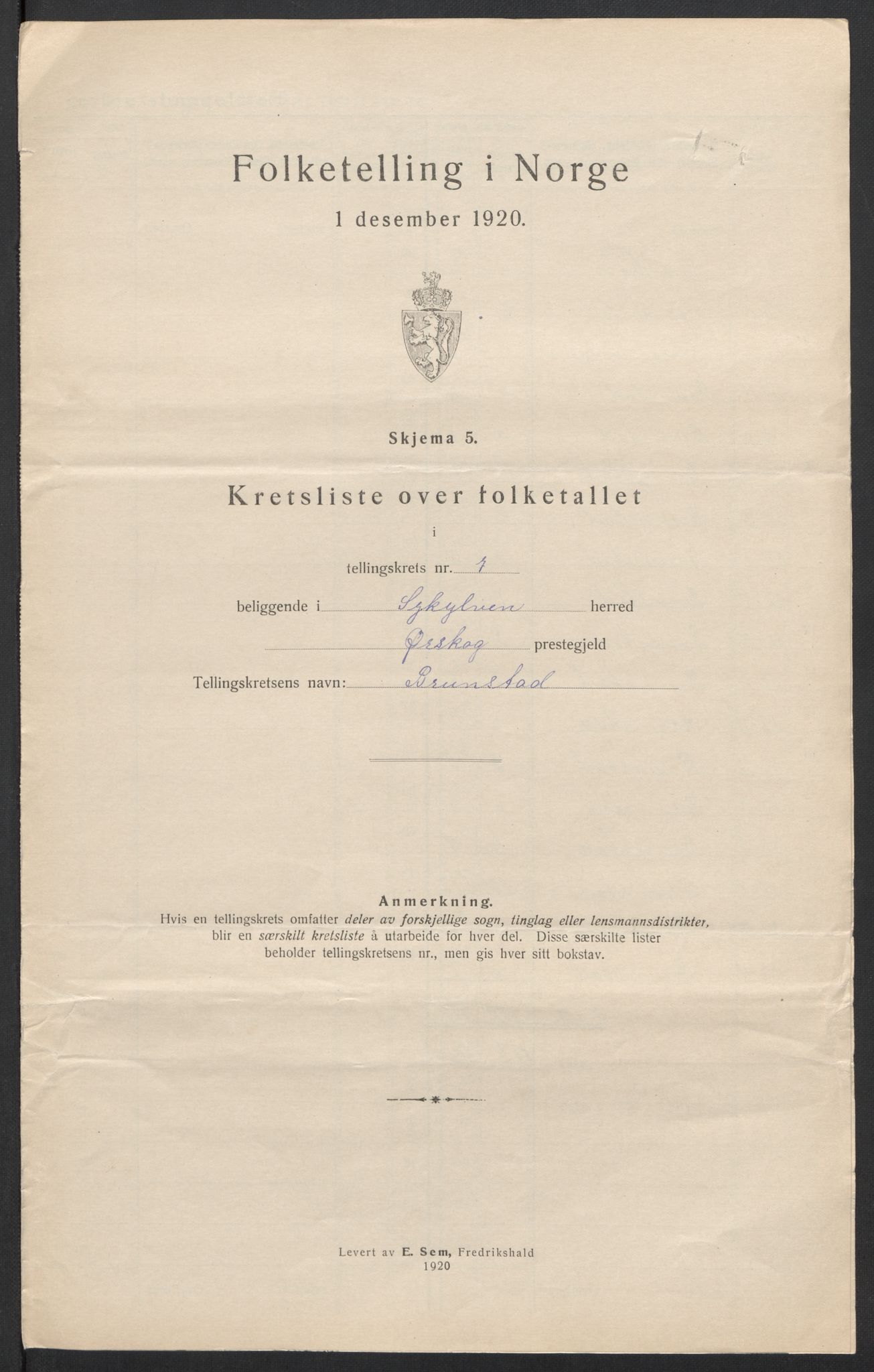 SAT, 1920 census for Sykkylven, 1920, p. 25
