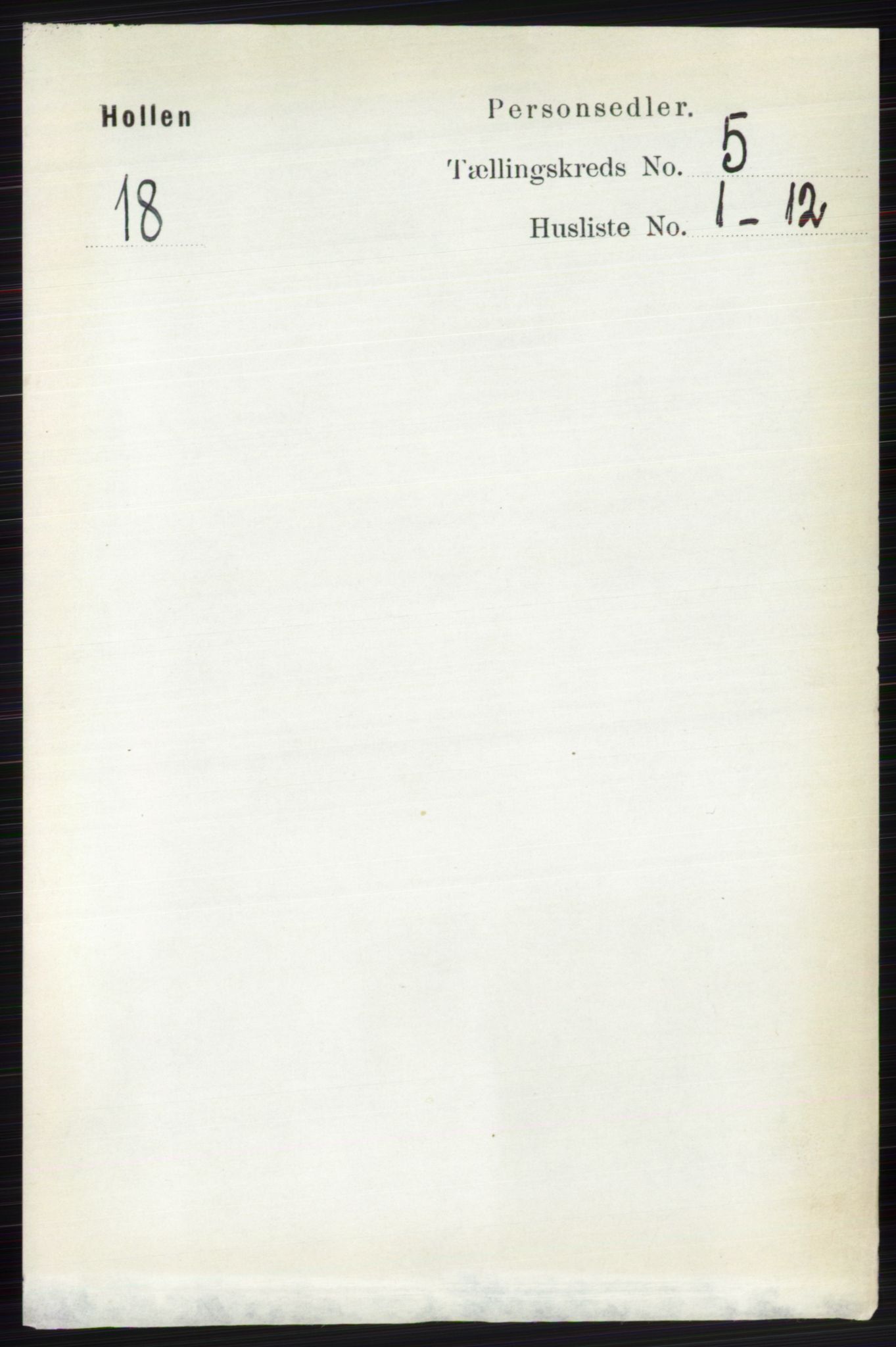 RA, 1891 census for 0819 Holla, 1891, p. 2742