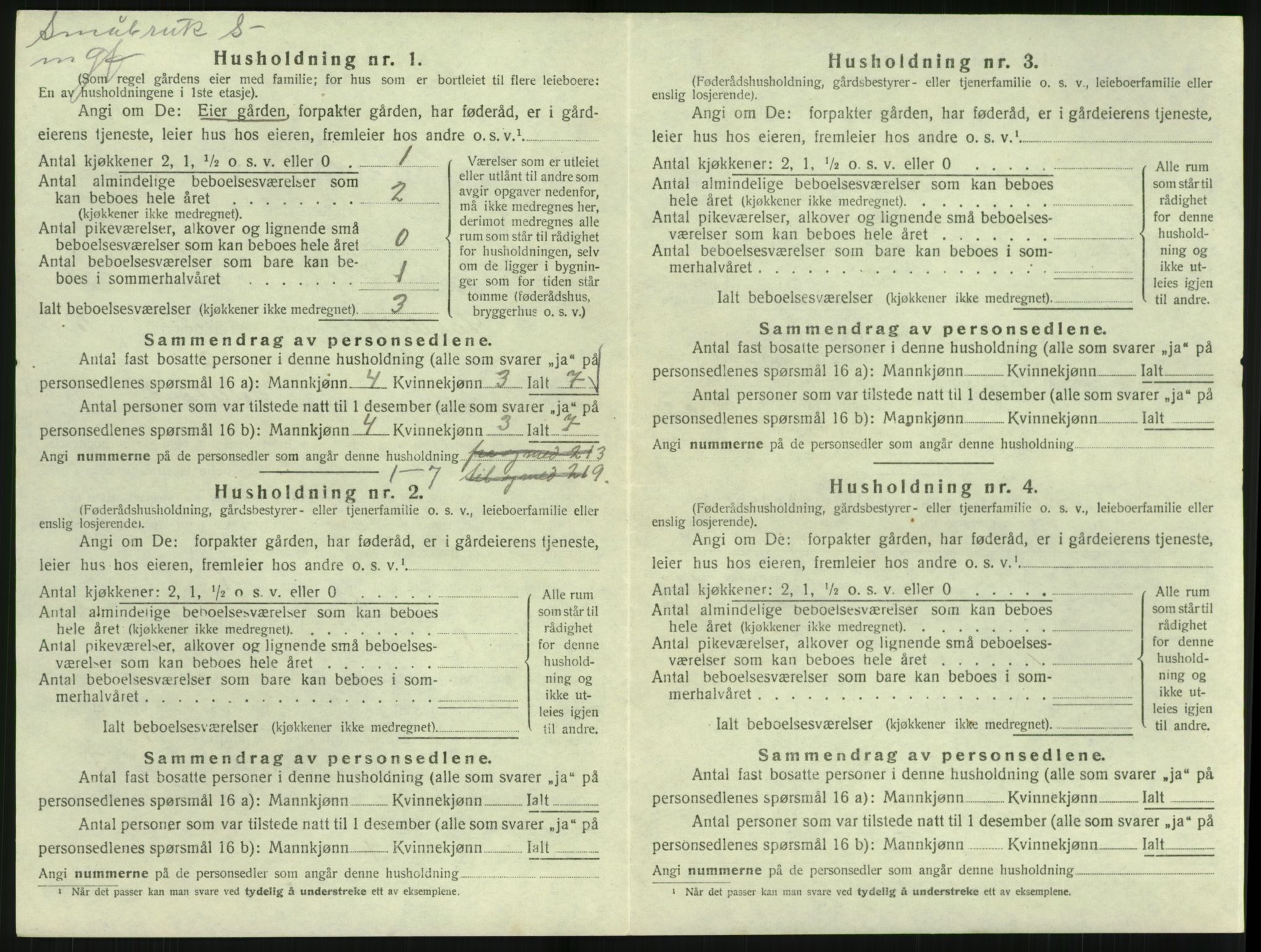 SAK, 1920 census for Landvik, 1920, p. 833