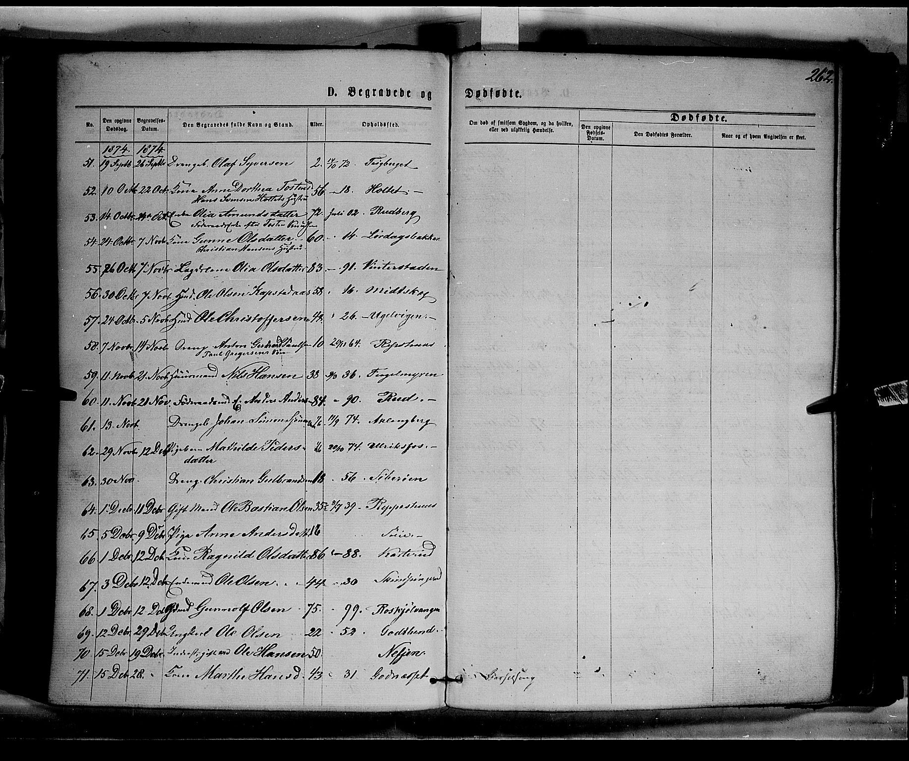 Eidskog prestekontor, AV/SAH-PREST-026/H/Ha/Haa/L0002: Parish register (official) no. 2, 1867-1878, p. 262