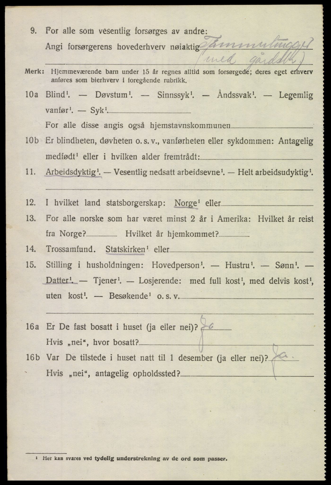 SAH, 1920 census for Torpa, 1920, p. 2238