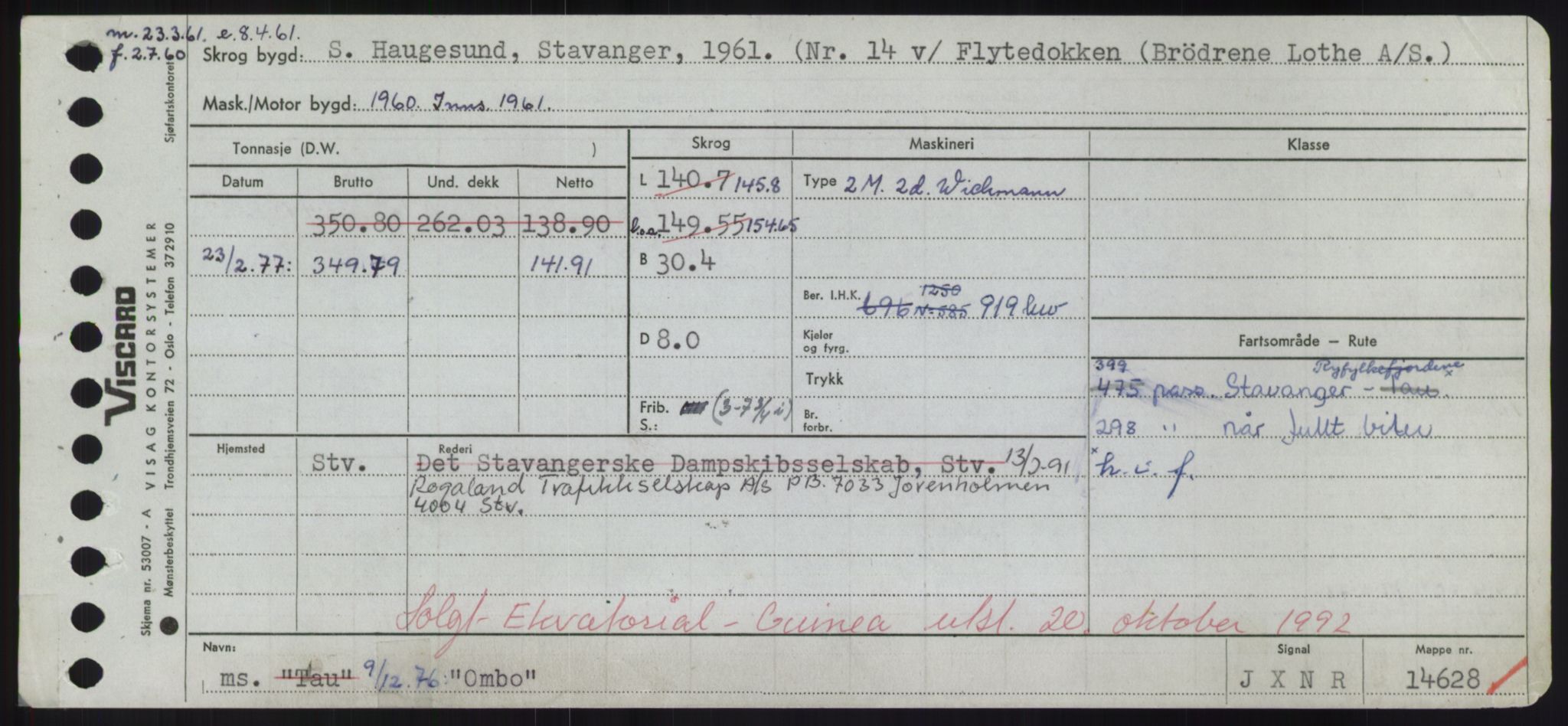 Sjøfartsdirektoratet med forløpere, Skipsmålingen, RA/S-1627/H/Hd/L0028: Fartøy, O, p. 245