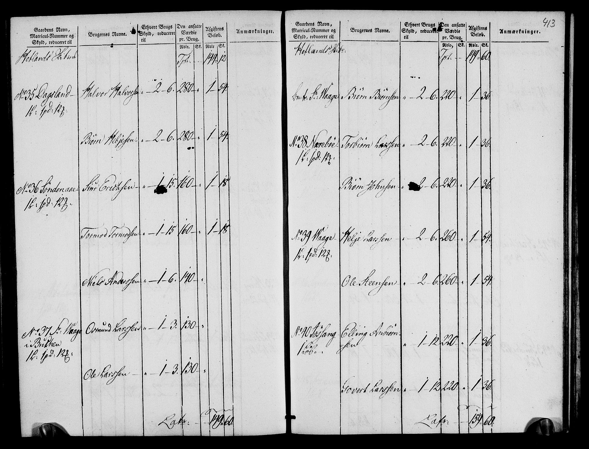 Rentekammeret inntil 1814, Realistisk ordnet avdeling, AV/RA-EA-4070/N/Ne/Nea/L0105: Ryfylke fogderi. Oppebørselsregister, 1803-1804, p. 210