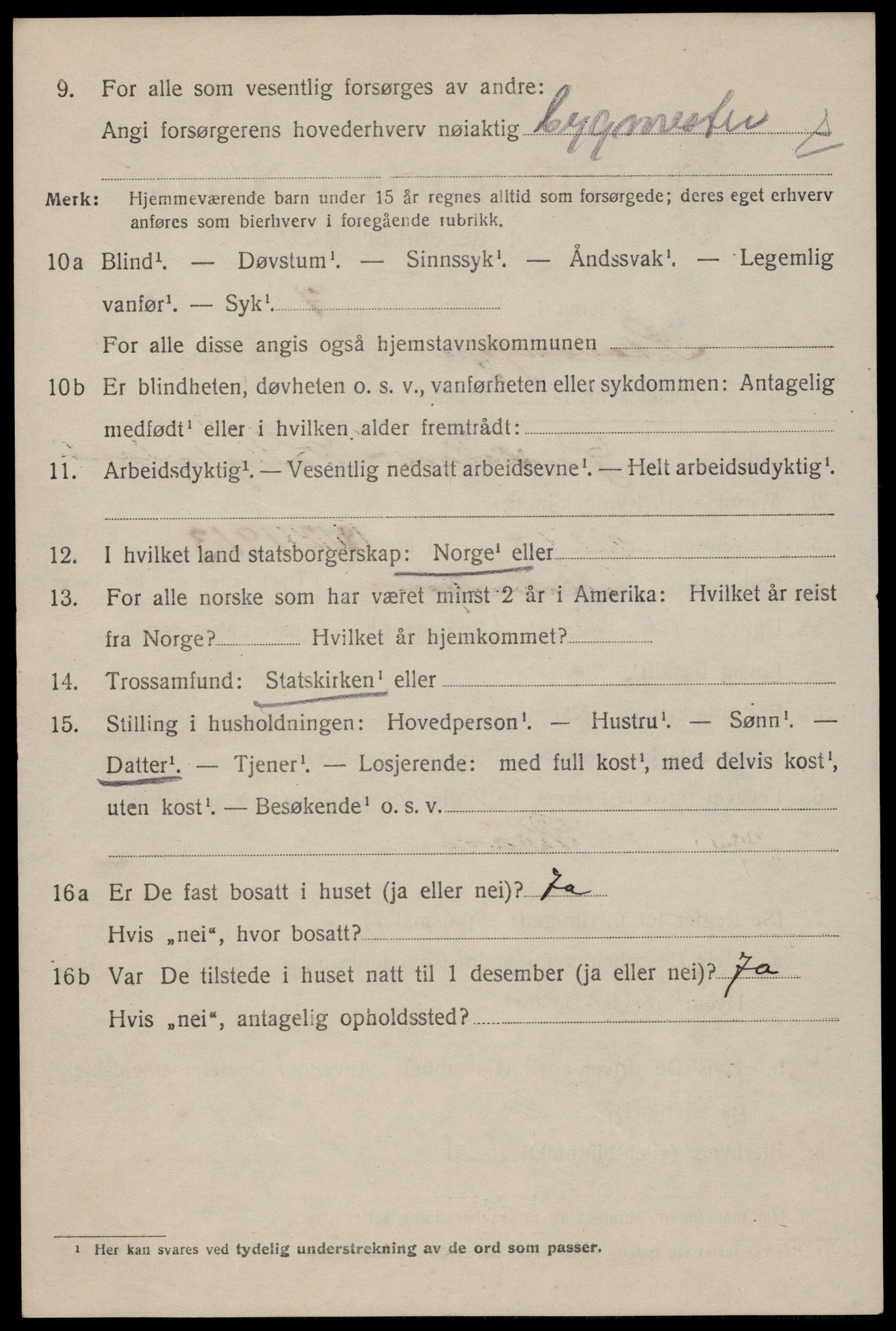 SAST, 1920 census for Stavanger, 1920, p. 84971