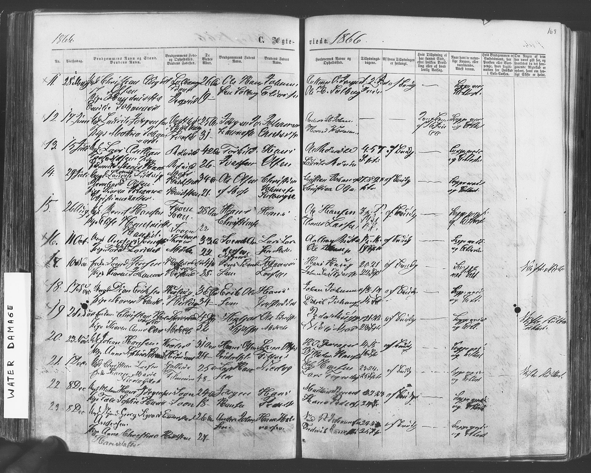 Vestby prestekontor Kirkebøker, AV/SAO-A-10893/F/Fa/L0008: Parish register (official) no. I 8, 1863-1877, p. 169