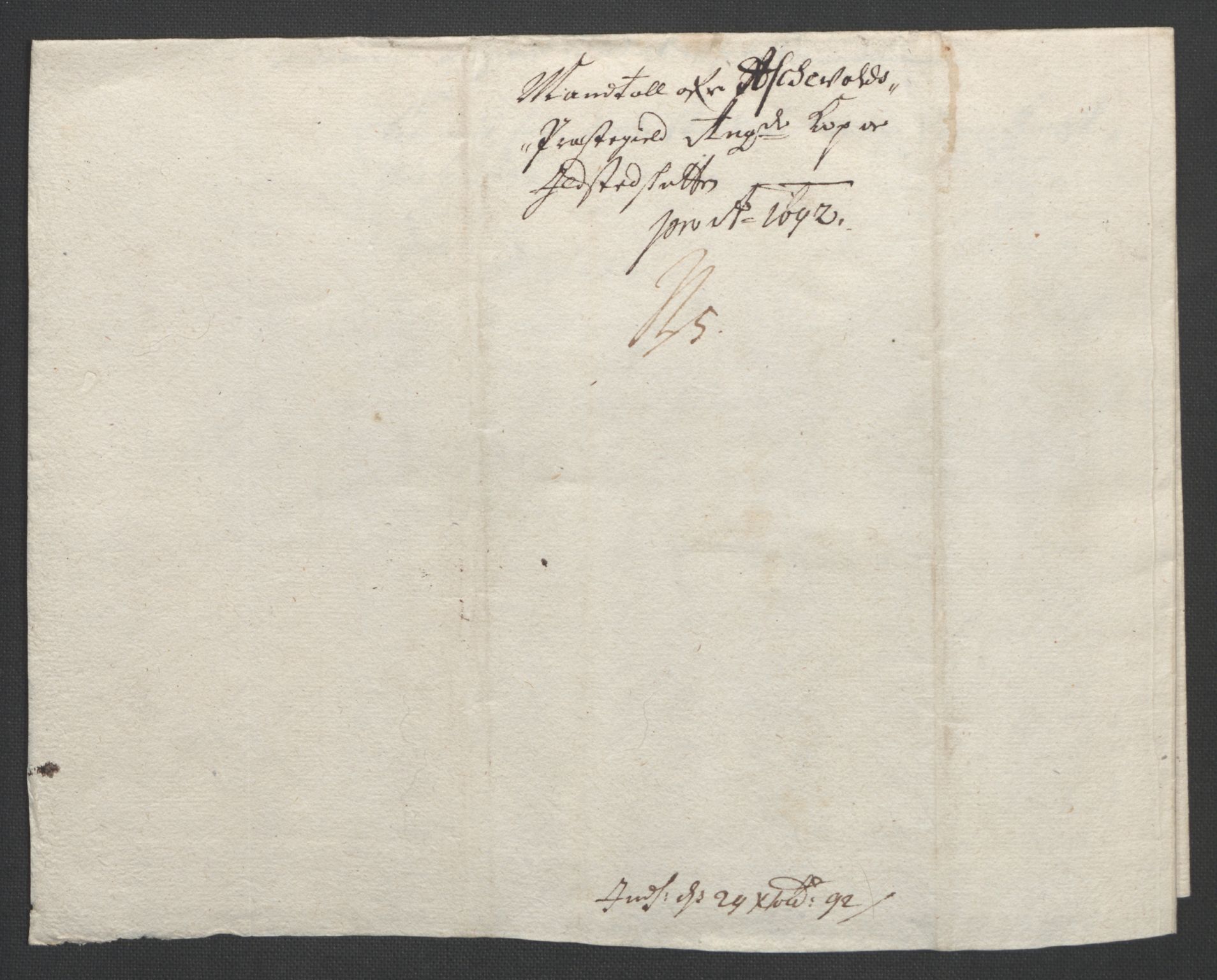 Rentekammeret inntil 1814, Reviderte regnskaper, Fogderegnskap, AV/RA-EA-4092/R53/L3420: Fogderegnskap Sunn- og Nordfjord, 1691-1692, p. 227