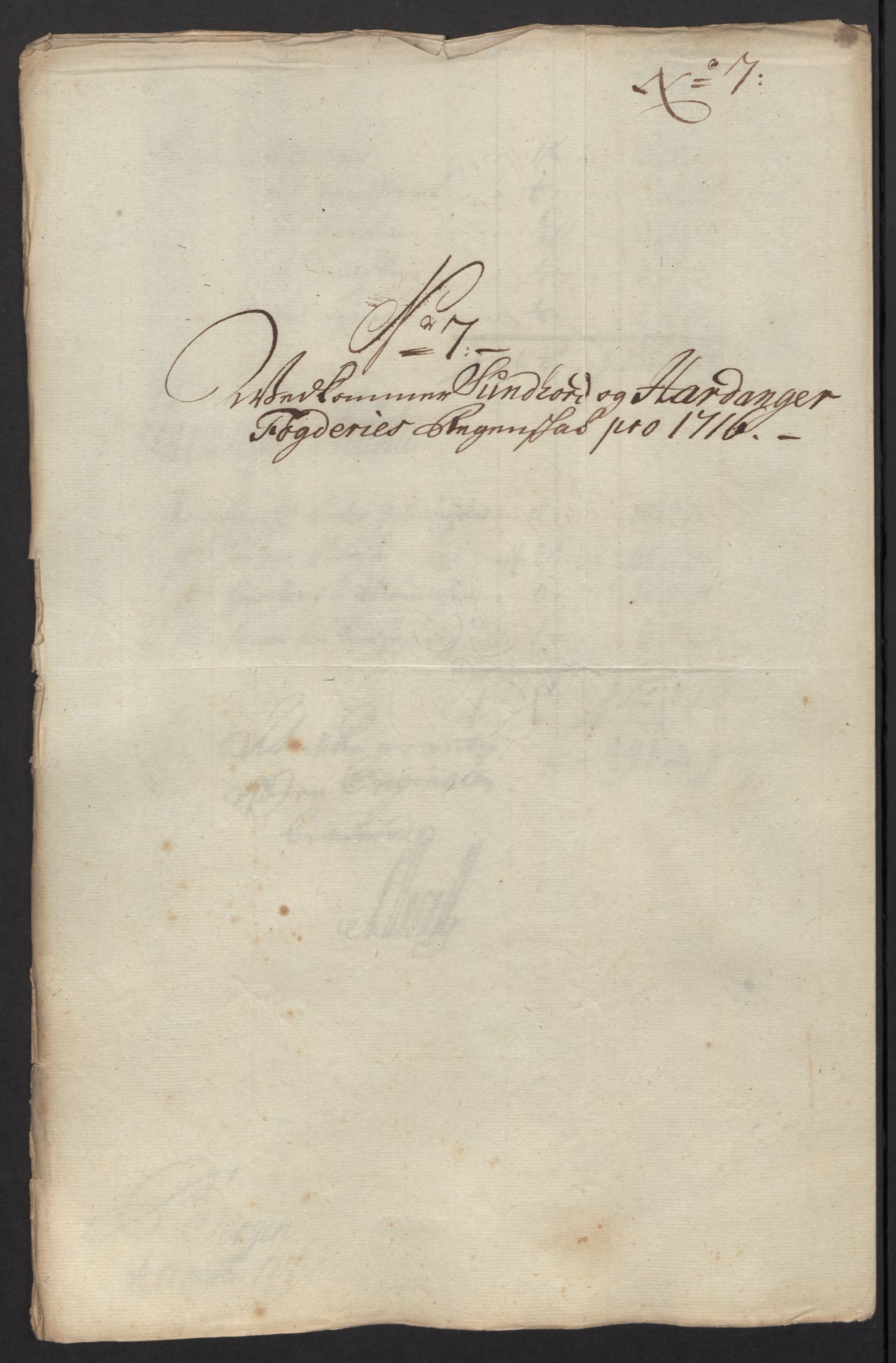 Rentekammeret inntil 1814, Reviderte regnskaper, Fogderegnskap, AV/RA-EA-4092/R48/L2992: Fogderegnskap Sunnhordland og Hardanger, 1716, p. 74