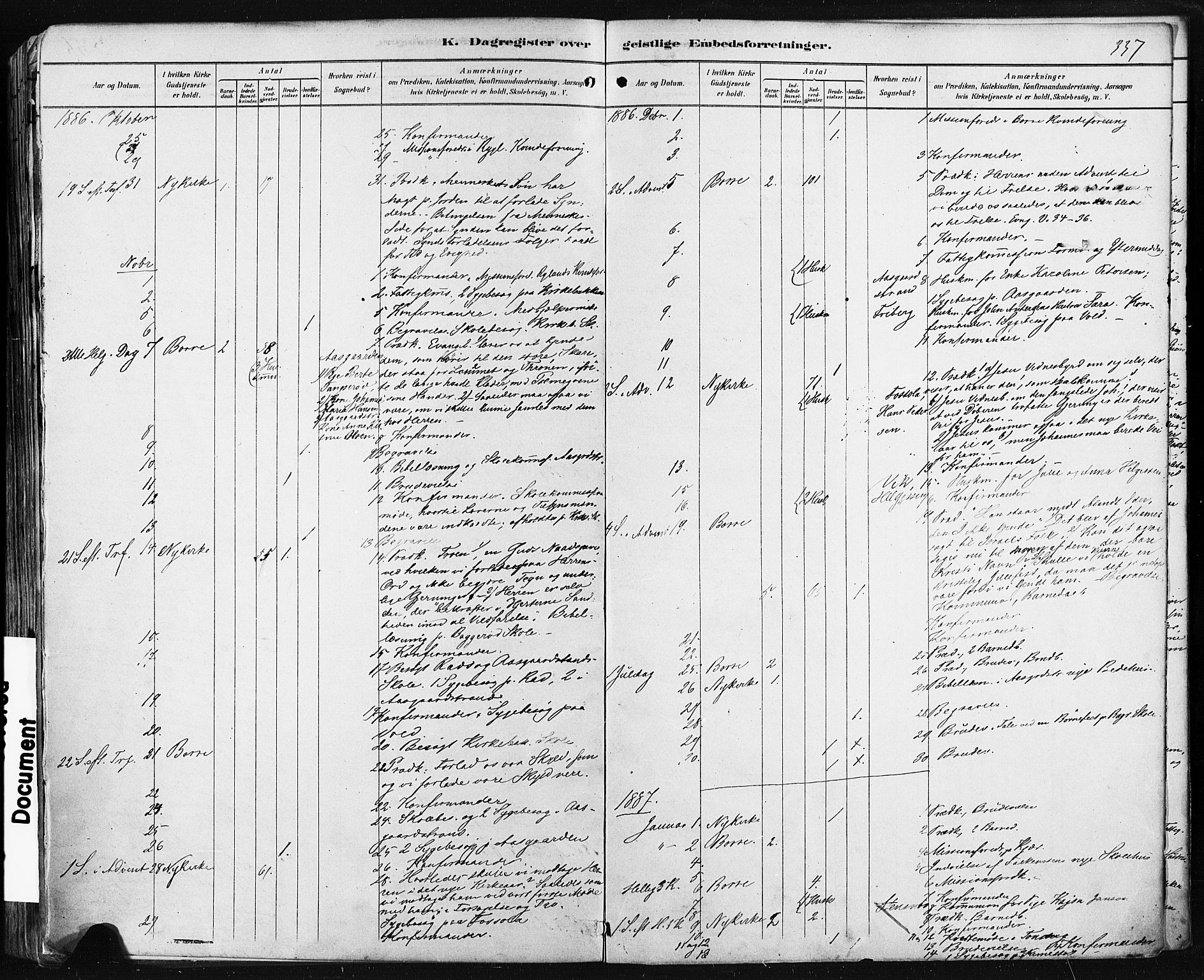 Borre kirkebøker, SAKO/A-338/F/Fa/L0009: Parish register (official) no. I 9, 1878-1896, p. 337