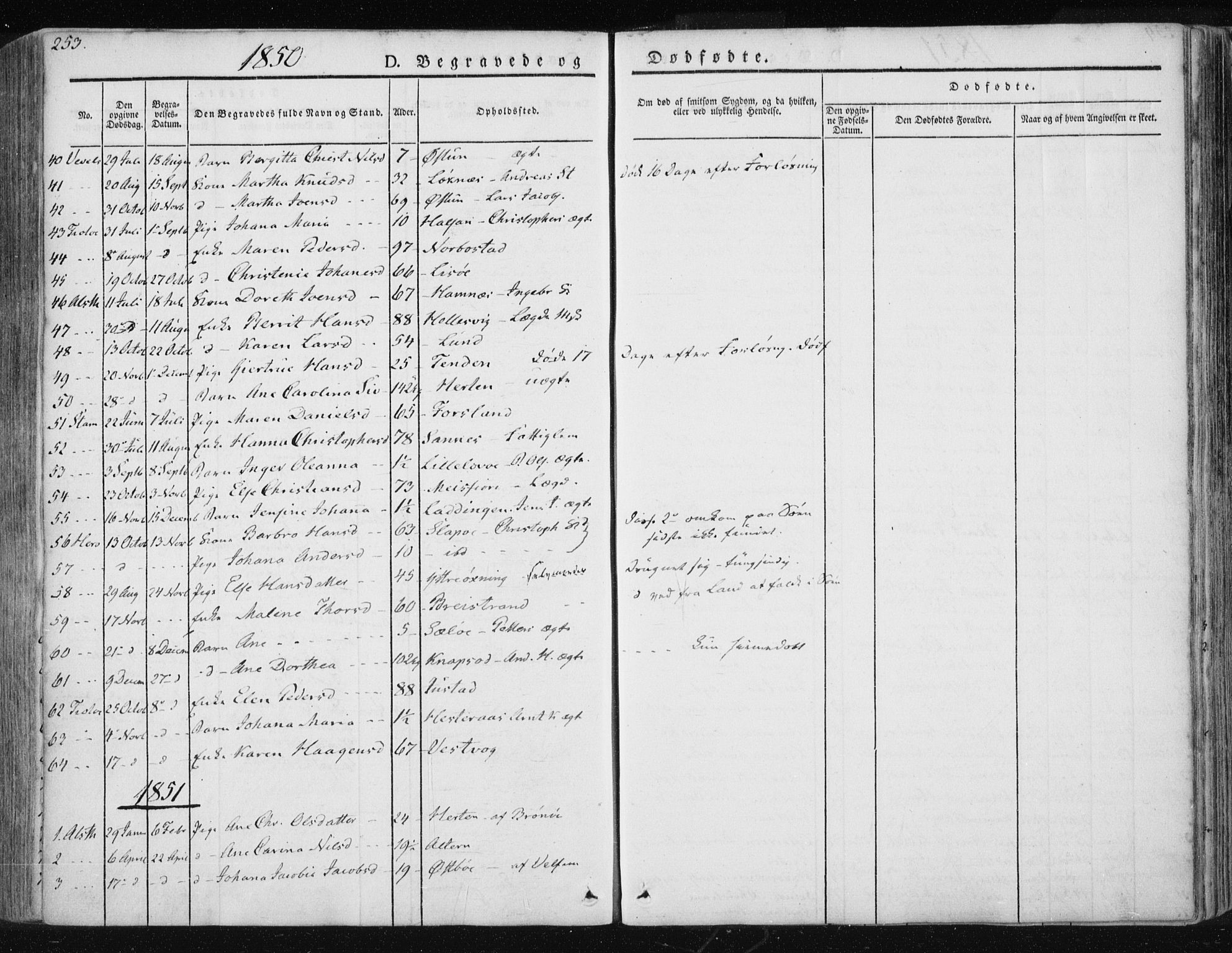 Ministerialprotokoller, klokkerbøker og fødselsregistre - Nordland, AV/SAT-A-1459/830/L0447: Parish register (official) no. 830A11, 1831-1854, p. 253