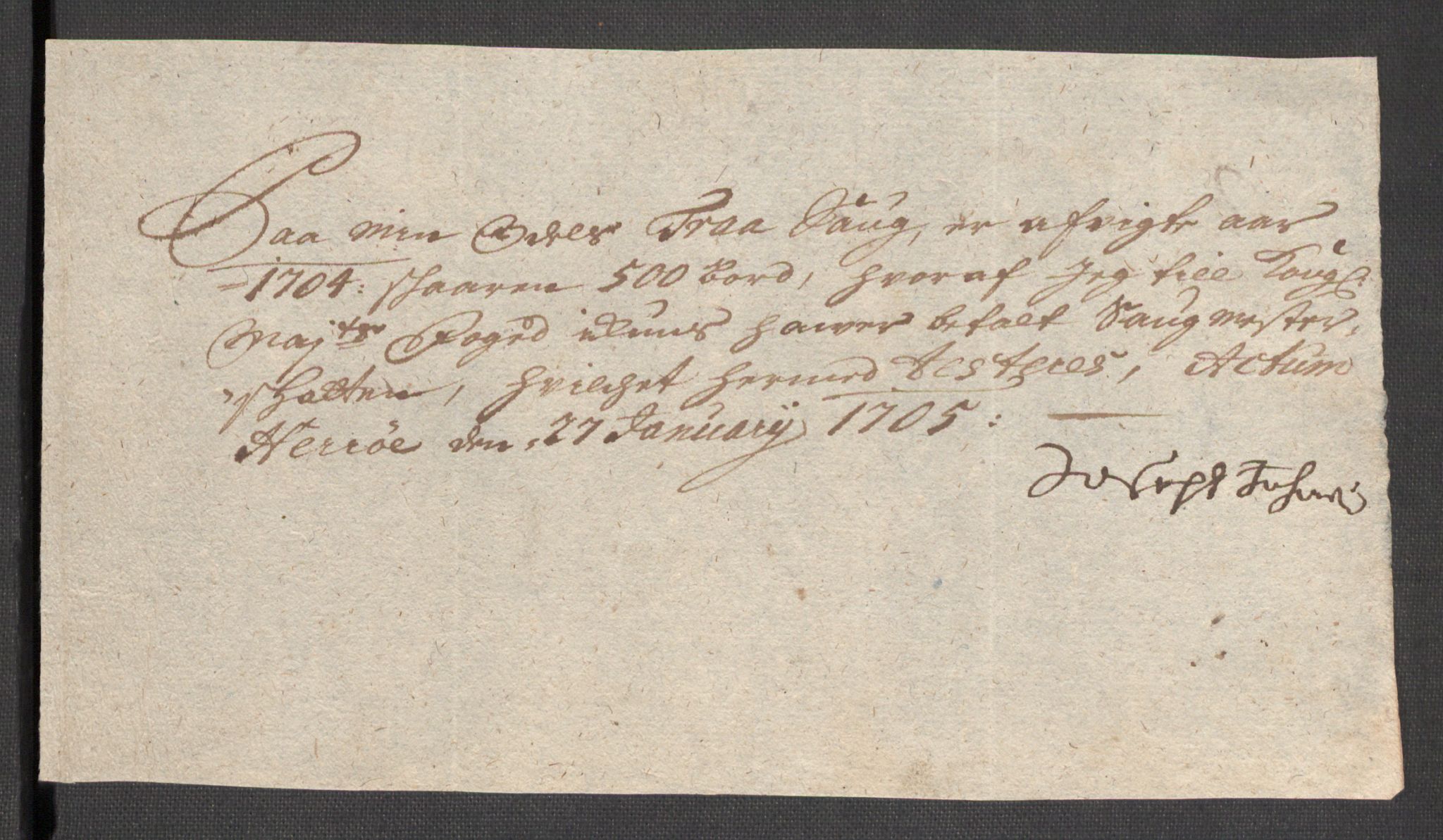 Rentekammeret inntil 1814, Reviderte regnskaper, Fogderegnskap, AV/RA-EA-4092/R48/L2982: Fogderegnskap Sunnhordland og Hardanger, 1704, p. 203