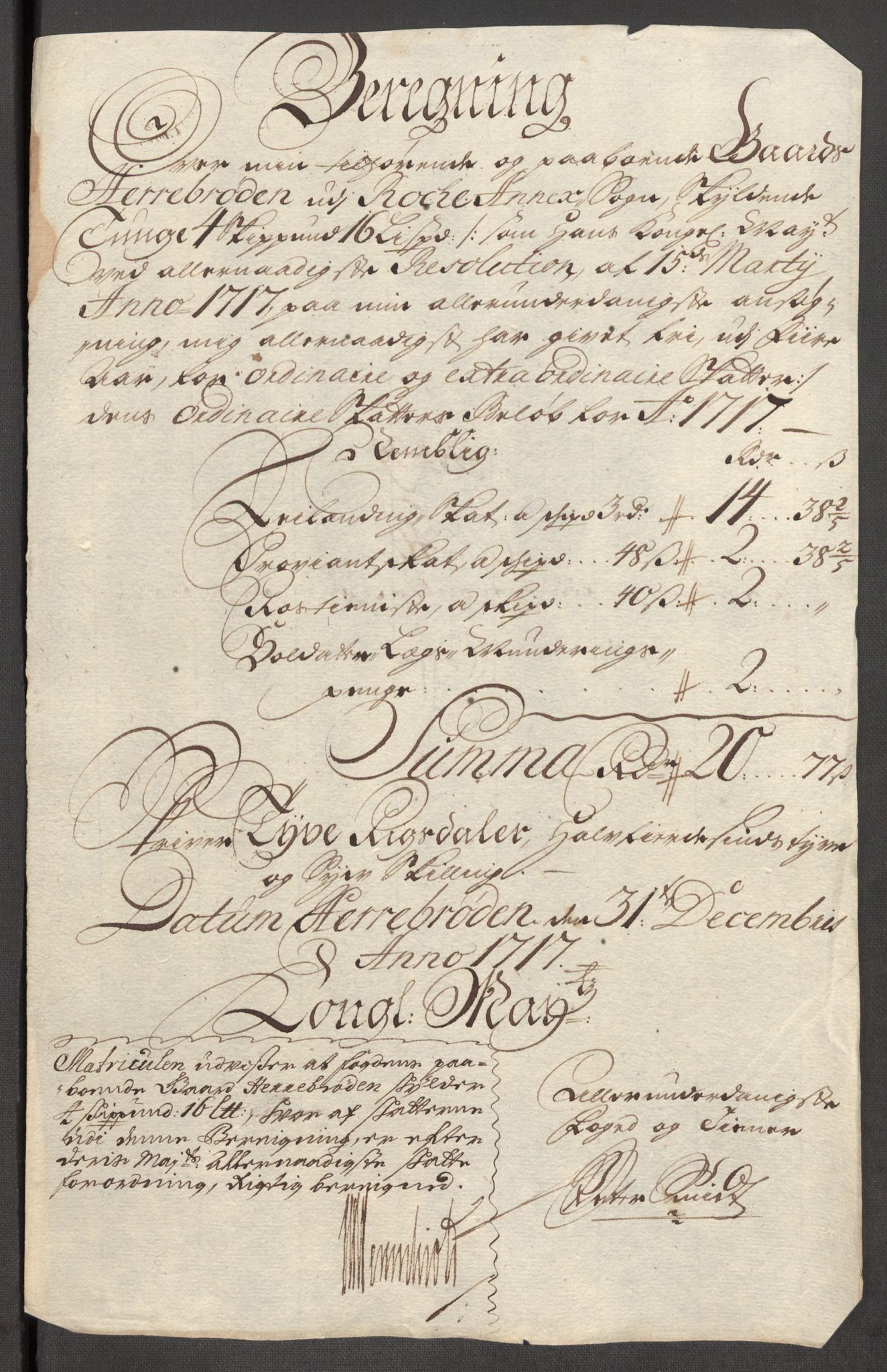 Rentekammeret inntil 1814, Reviderte regnskaper, Fogderegnskap, AV/RA-EA-4092/R01/L0024: Fogderegnskap Idd og Marker, 1717-1718, p. 203