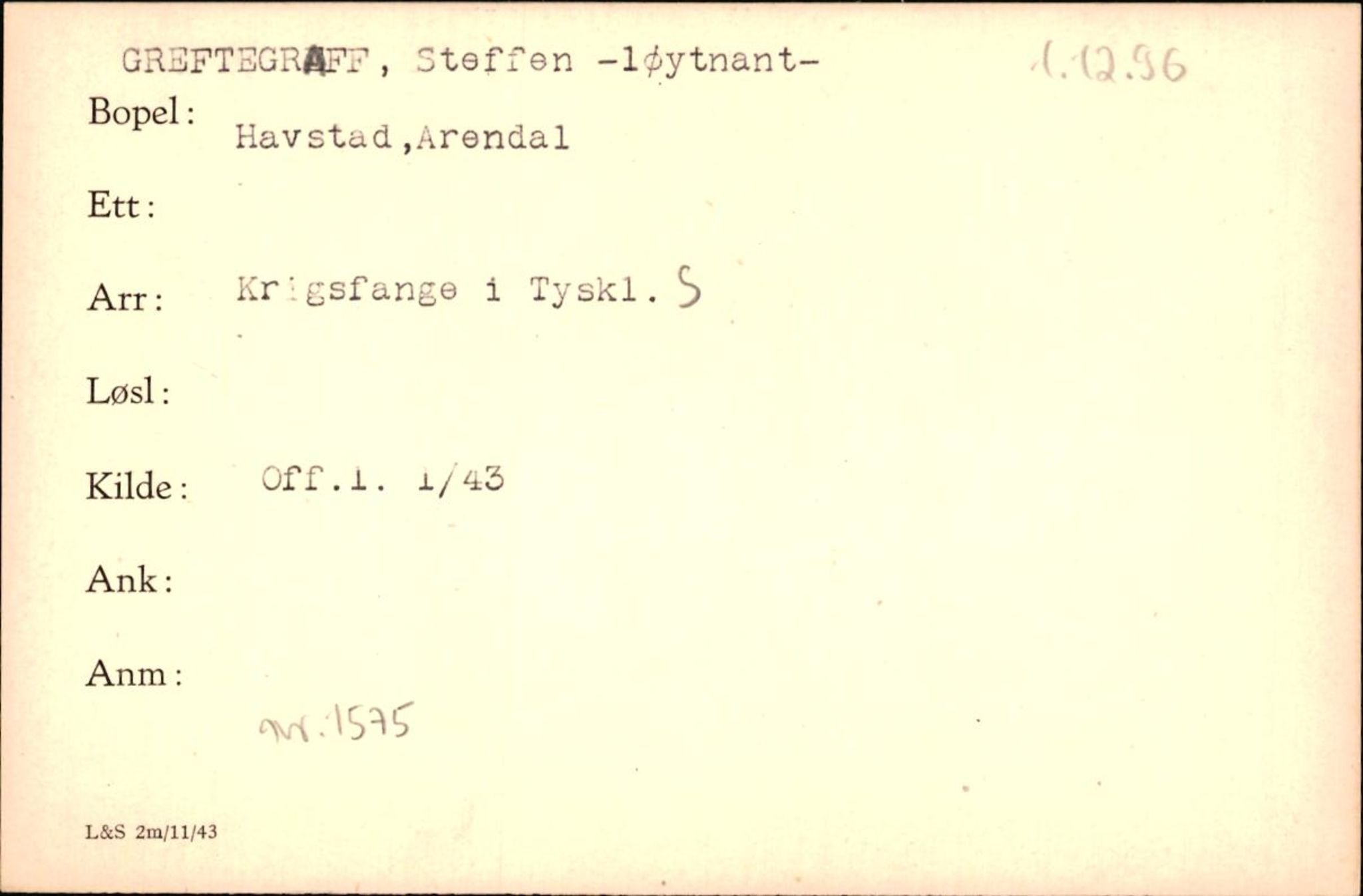 Forsvaret, Forsvarets krigshistoriske avdeling, AV/RA-RAFA-2017/Y/Yf/L0200: II-C-11-2102  -  Norske krigsfanger i Tyskland, 1940-1945, p. 324