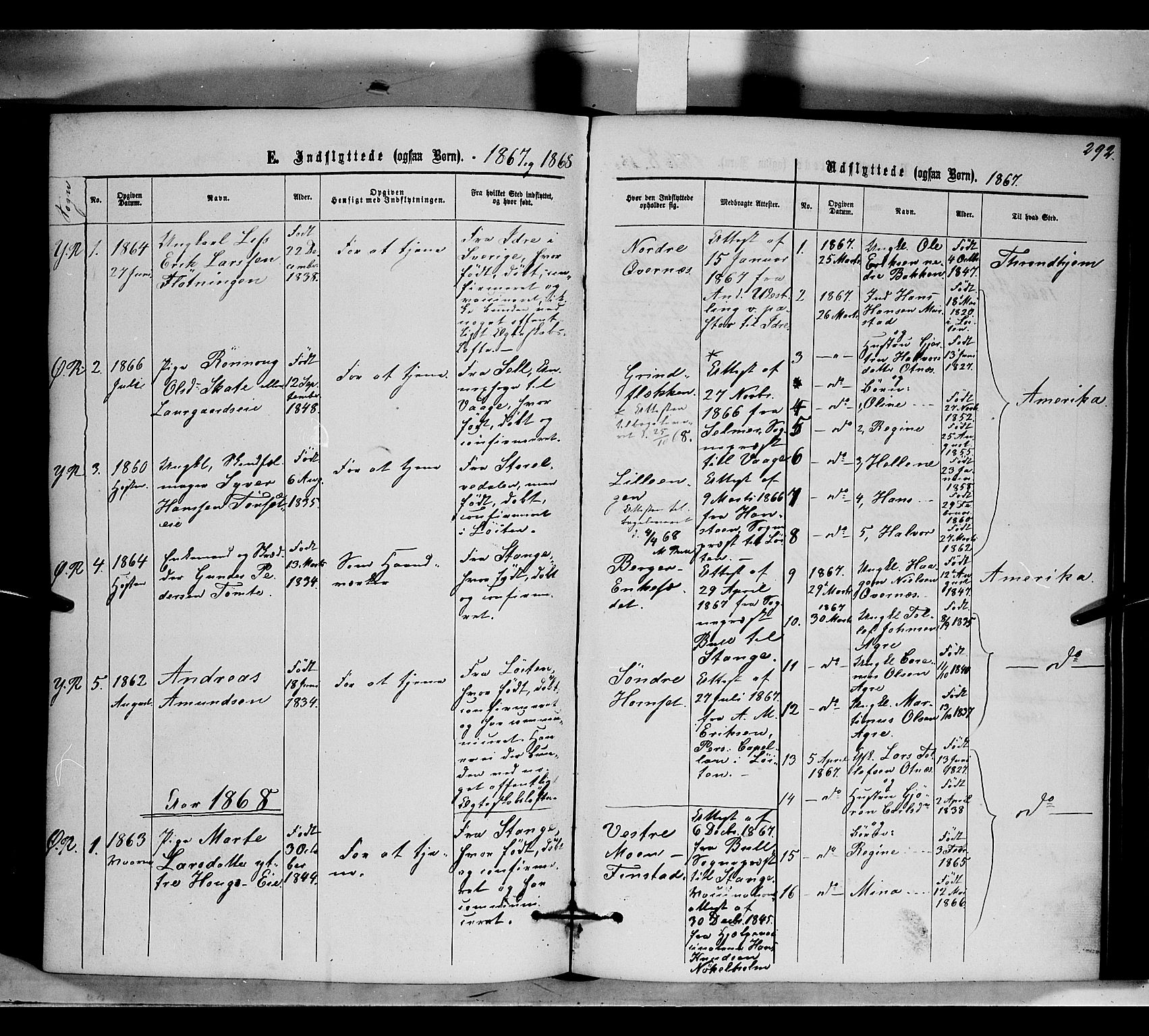 Rendalen prestekontor, SAH/PREST-054/H/Ha/Haa/L0006: Parish register (official) no. 6, 1867-1877, p. 292