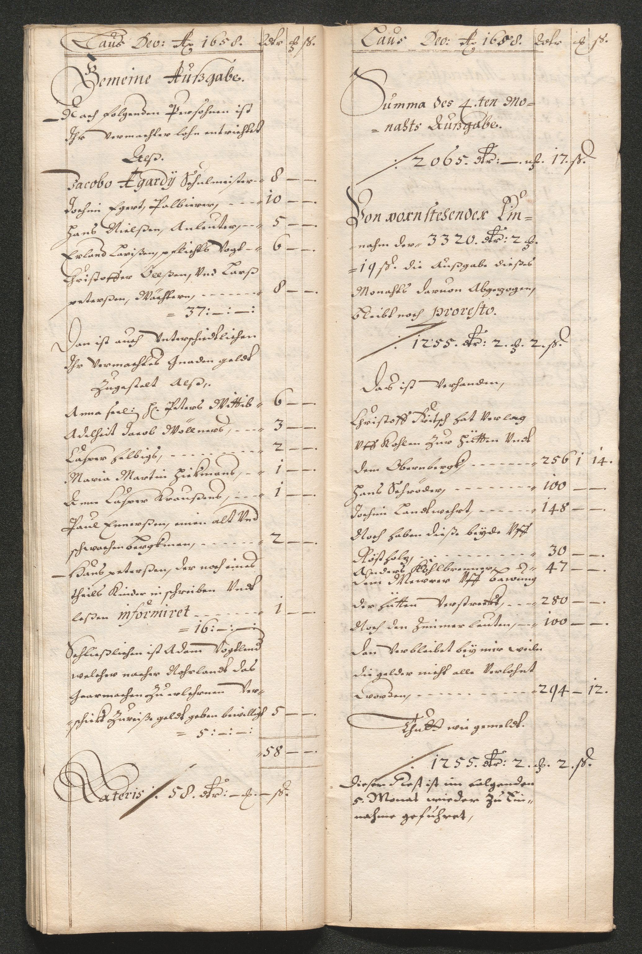 Kongsberg Sølvverk 1623-1816, SAKO/EA-3135/001/D/Dc/Dcd/L0033: Utgiftsregnskap for gruver m.m. , 1658, p. 225