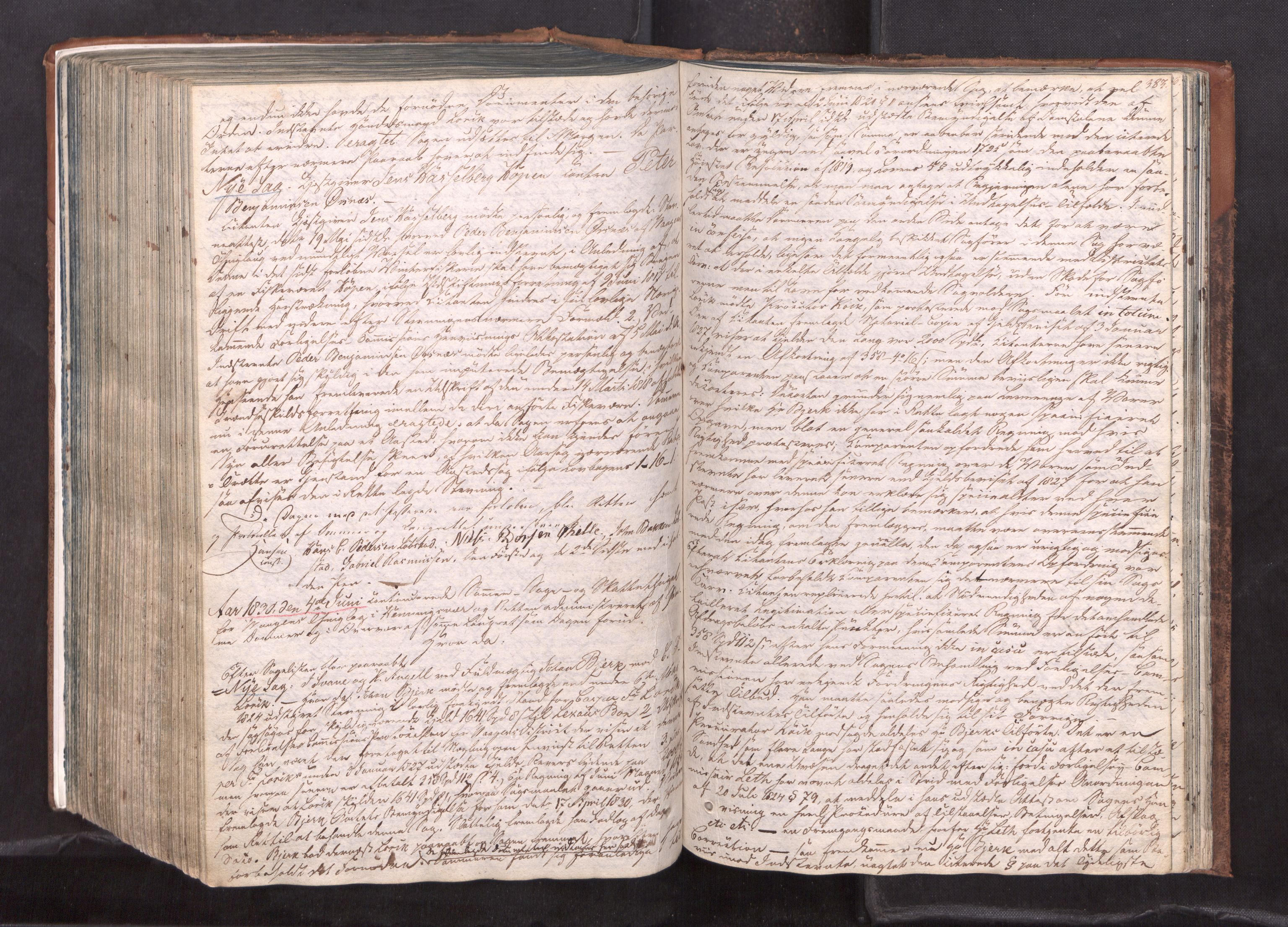 Vesterålen sorenskriveri, AV/SAT-A-4180/1/1/1A/L0018: Tingbok, 1820-1832, p. 382b-383a