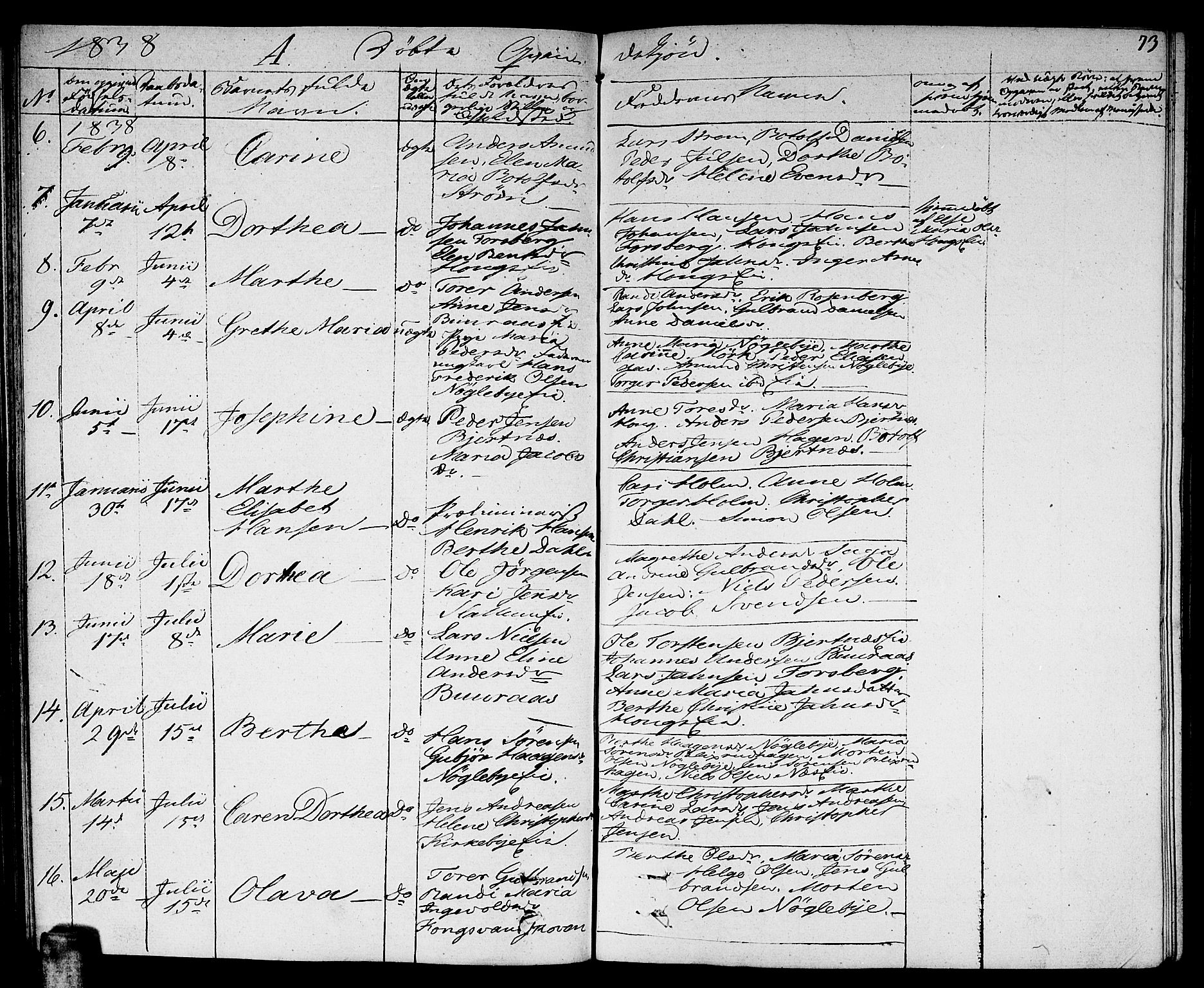 Nittedal prestekontor Kirkebøker, AV/SAO-A-10365a/F/Fa/L0004: Parish register (official) no. I 4, 1836-1849, p. 73