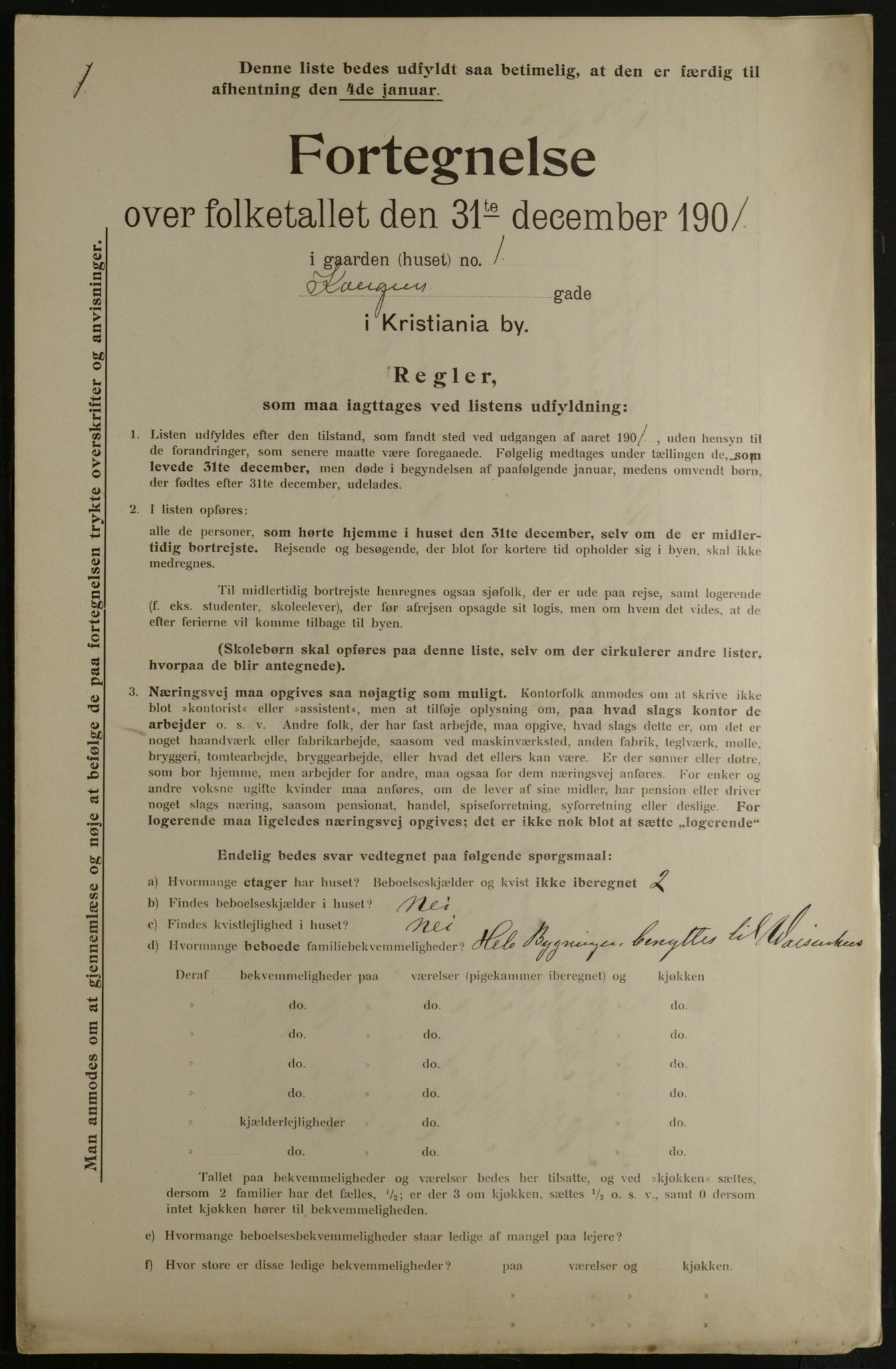 OBA, Municipal Census 1901 for Kristiania, 1901, p. 8171