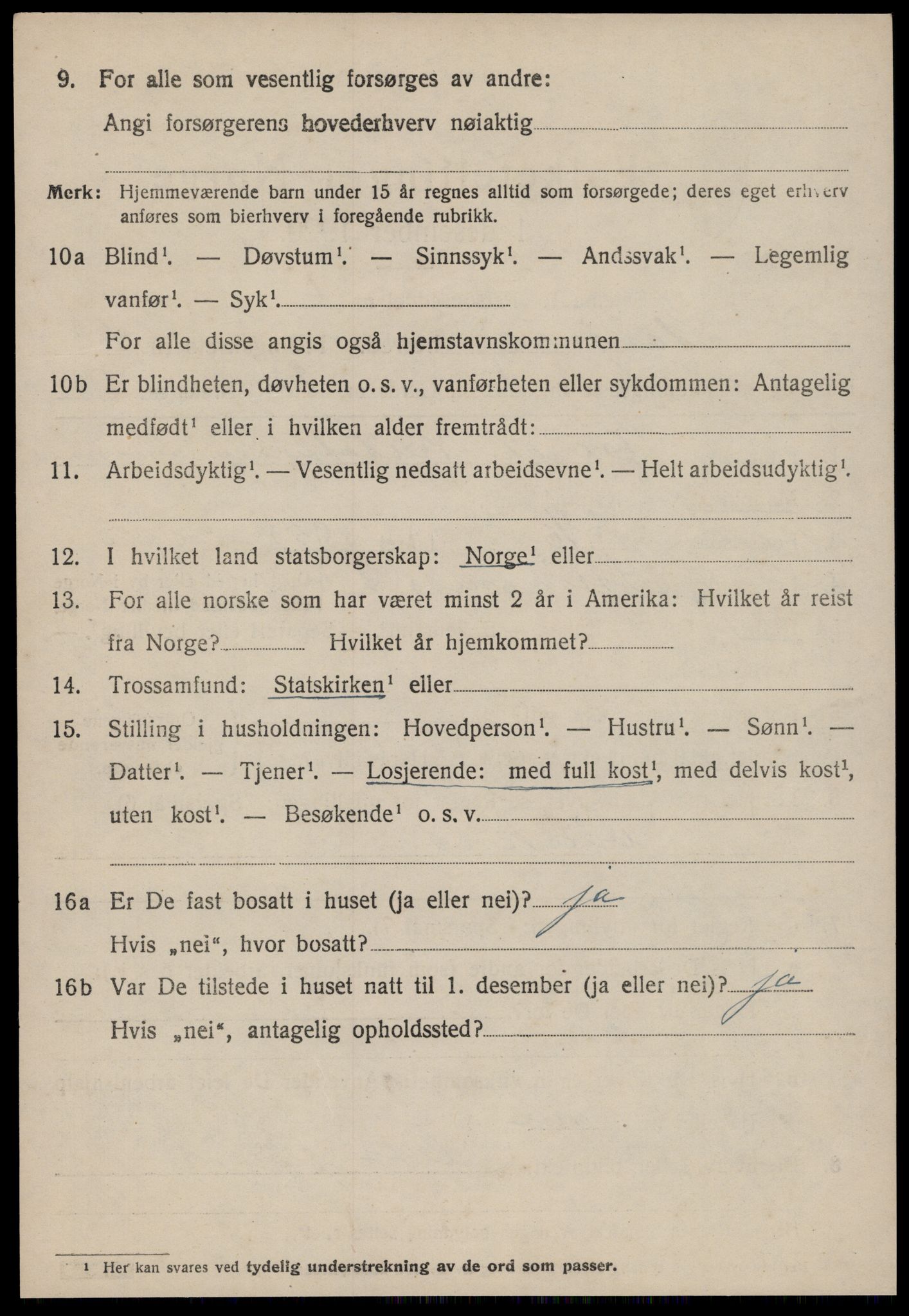 SAT, 1920 census for Stangvik, 1920, p. 3835