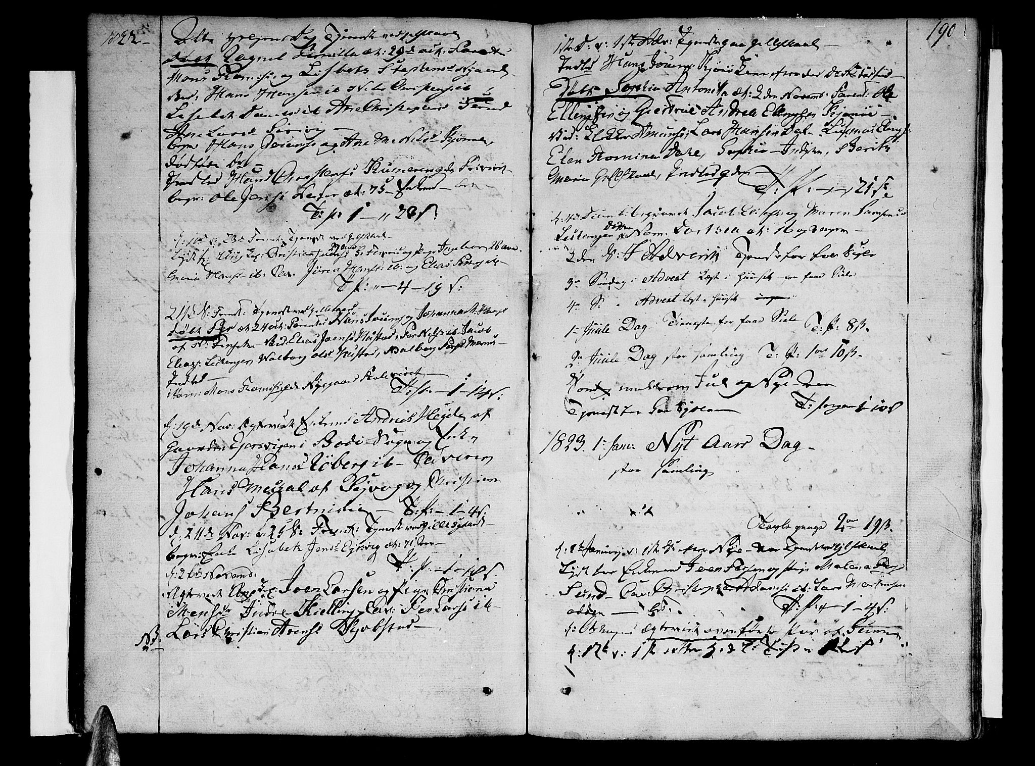 Ministerialprotokoller, klokkerbøker og fødselsregistre - Nordland, AV/SAT-A-1459/805/L0095: Parish register (official) no. 805A02, 1805-1826, p. 190
