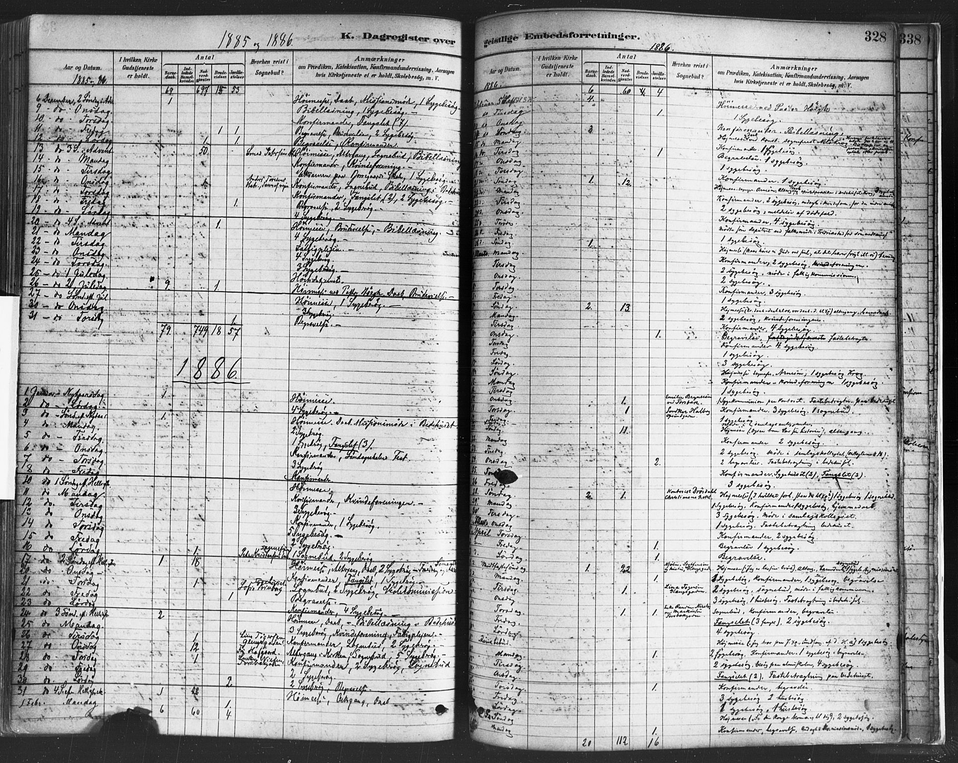 Sarpsborg prestekontor Kirkebøker, SAO/A-2006/F/Fa/L0003: Parish register (official) no. 3, 1878-1891, p. 328