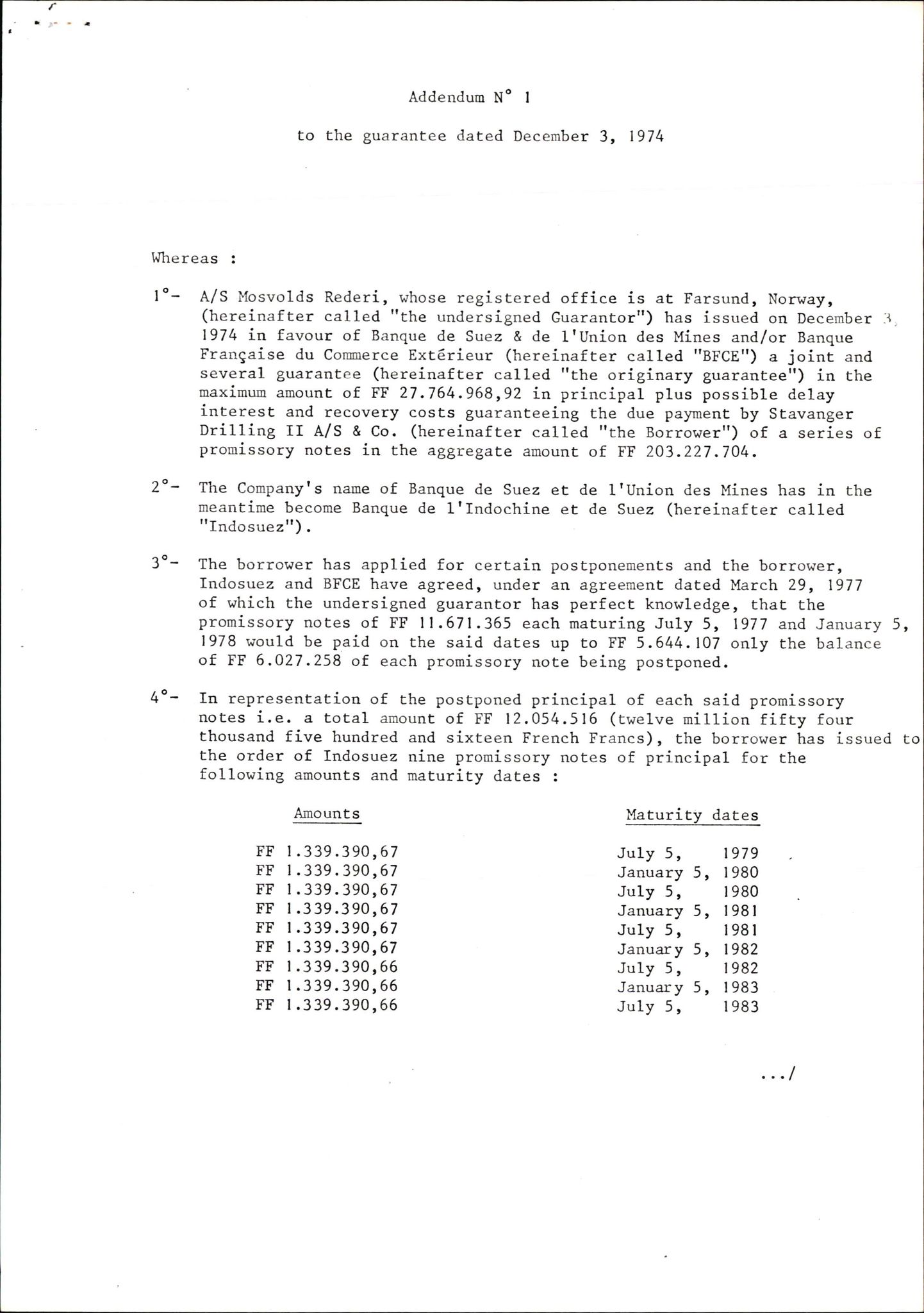 Pa 1503 - Stavanger Drilling AS, AV/SAST-A-101906/2/E/Ea/Eaa/L0003: Sak og korrespondanse, 1974-1984