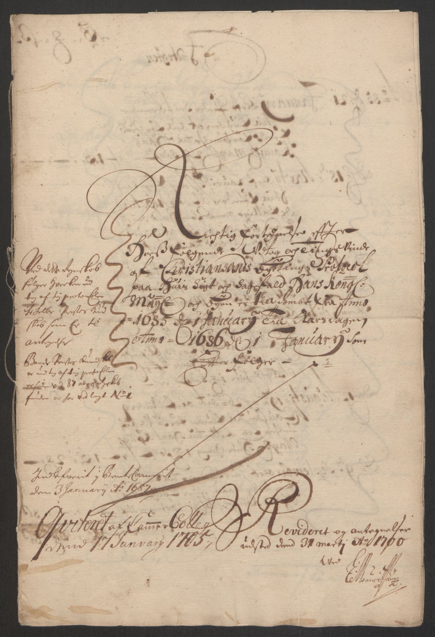 Rentekammeret inntil 1814, Reviderte regnskaper, Byregnskaper, AV/RA-EA-4066/R/Rm/L0285: [M18] Sikt og sakefall, 1681-1718, p. 53