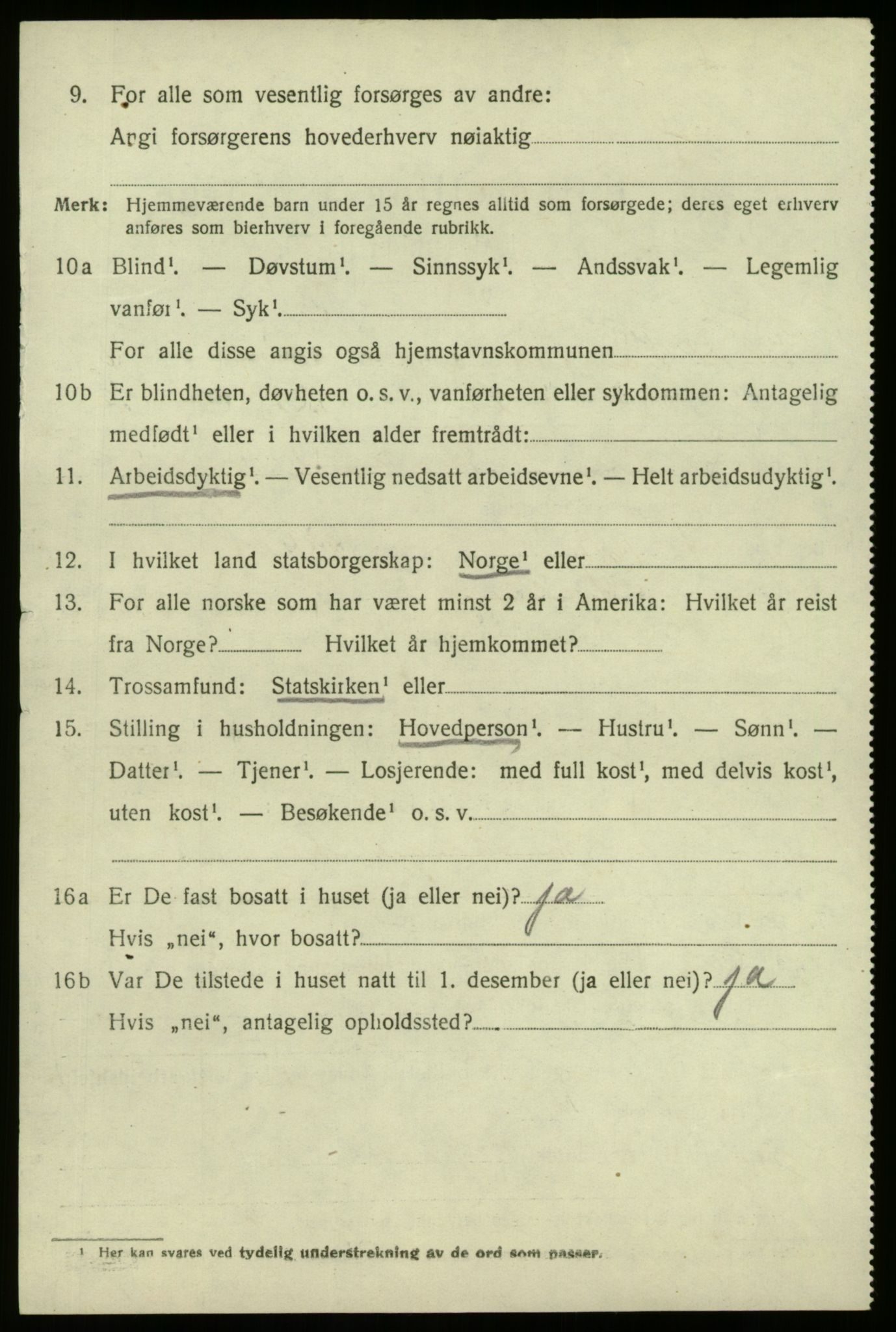 SAB, 1920 census for Nord-Vågsøy, 1920, p. 2253