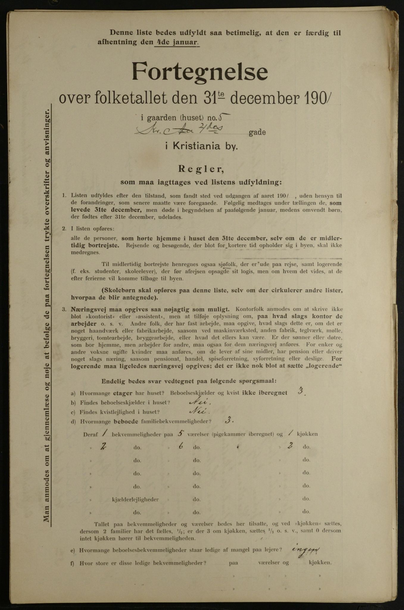 OBA, Municipal Census 1901 for Kristiania, 1901, p. 8328