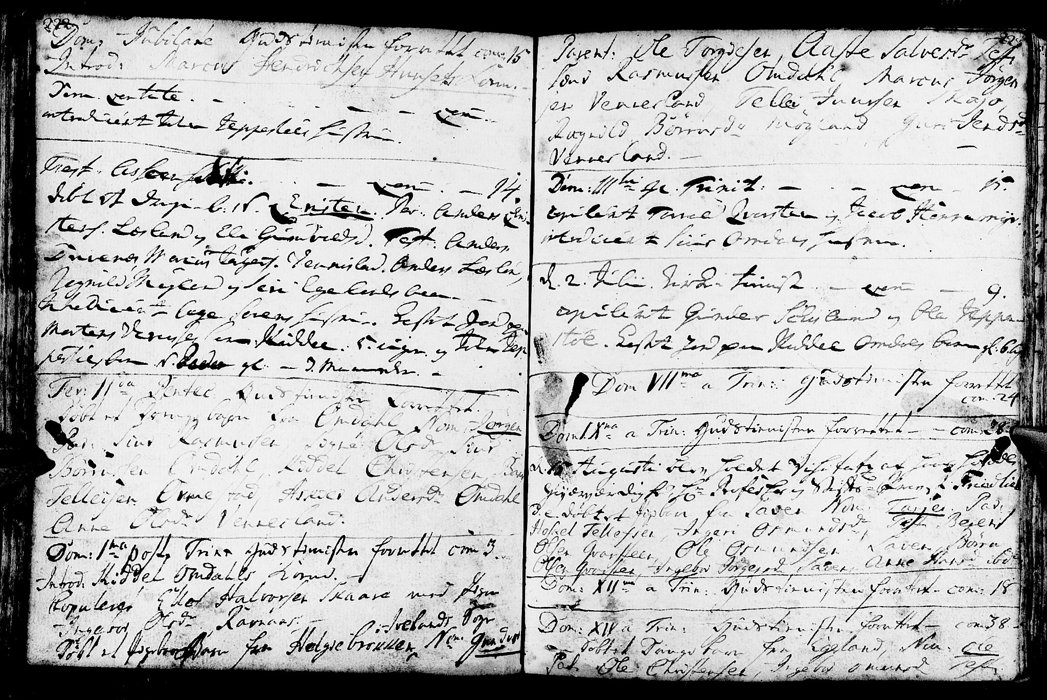 Vennesla sokneprestkontor, AV/SAK-1111-0045/Fa/Fab/L0001: Parish register (official) no. A 1, 1741-1794, p. 222-223