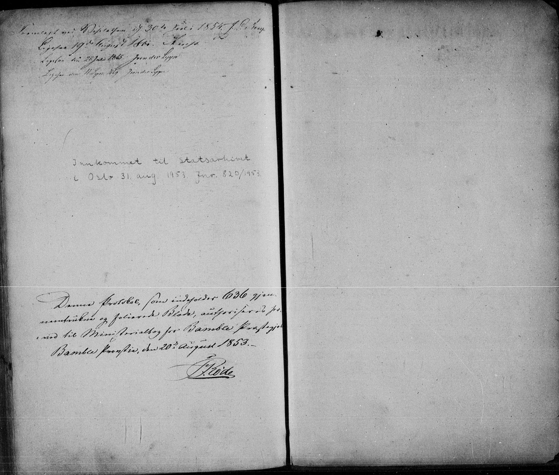 Bamble kirkebøker, SAKO/A-253/F/Fa/L0005: Parish register (official) no. I 5, 1854-1869
