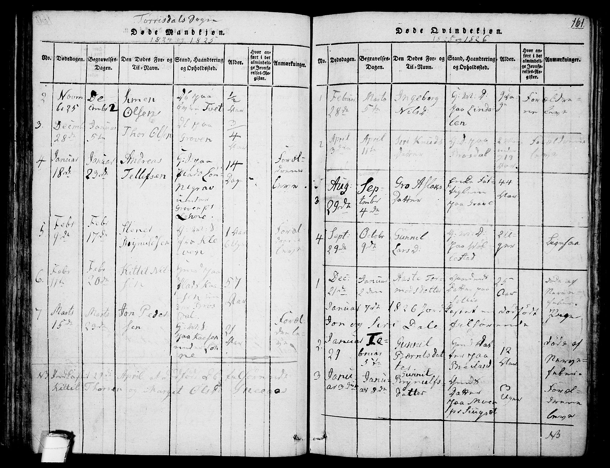 Drangedal kirkebøker, SAKO/A-258/F/Fa/L0005: Parish register (official) no. 5 /2, 1814-1831, p. 161