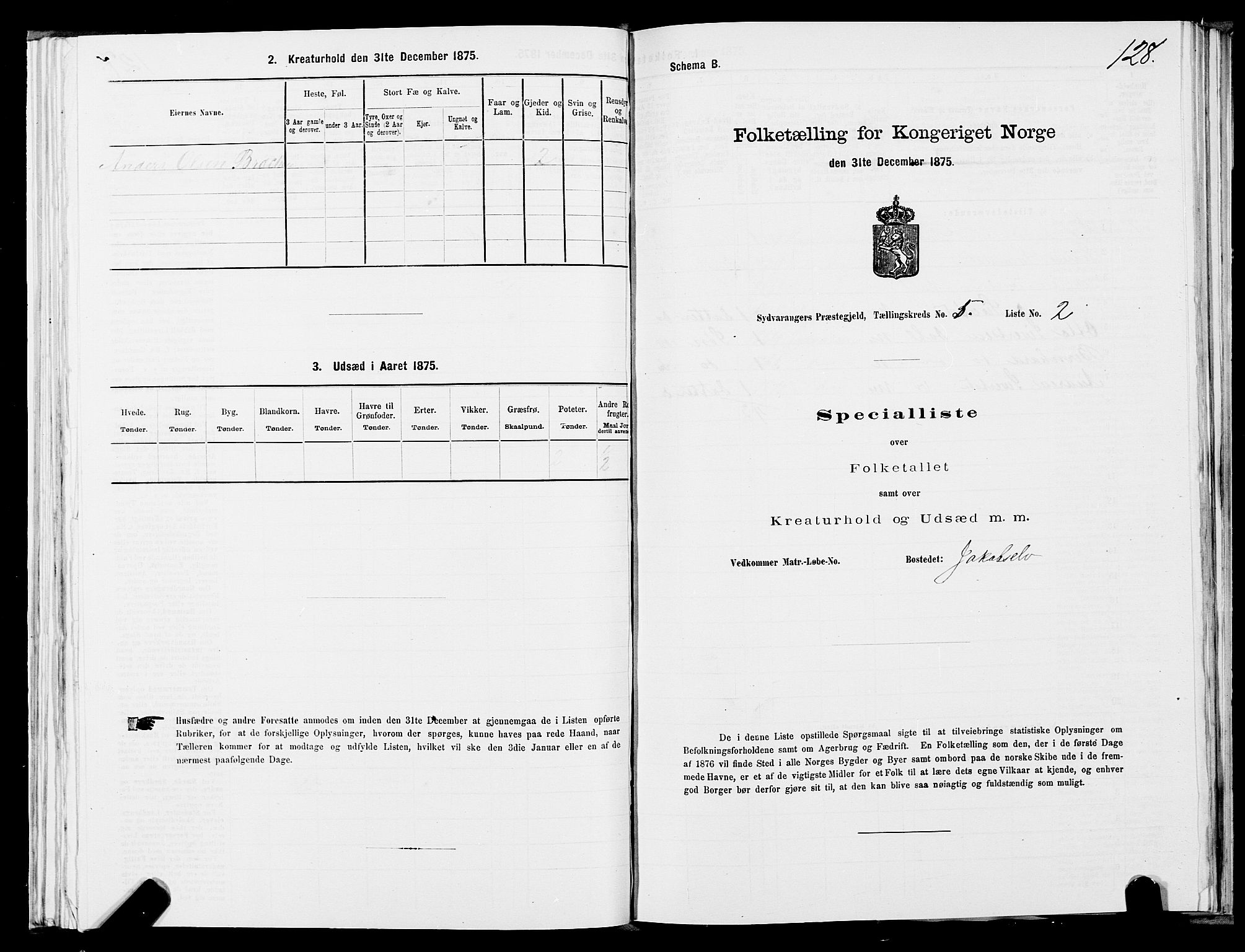 SATØ, 1875 census for 2030P Sør-Varanger, 1875, p. 2128