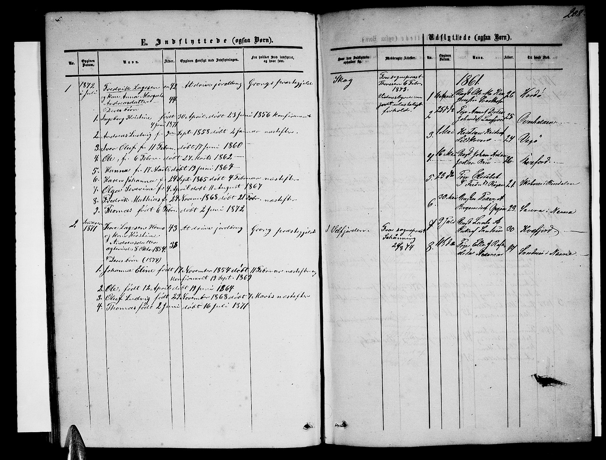 Ministerialprotokoller, klokkerbøker og fødselsregistre - Nordland, SAT/A-1459/814/L0229: Parish register (copy) no. 814C02, 1859-1883, p. 208