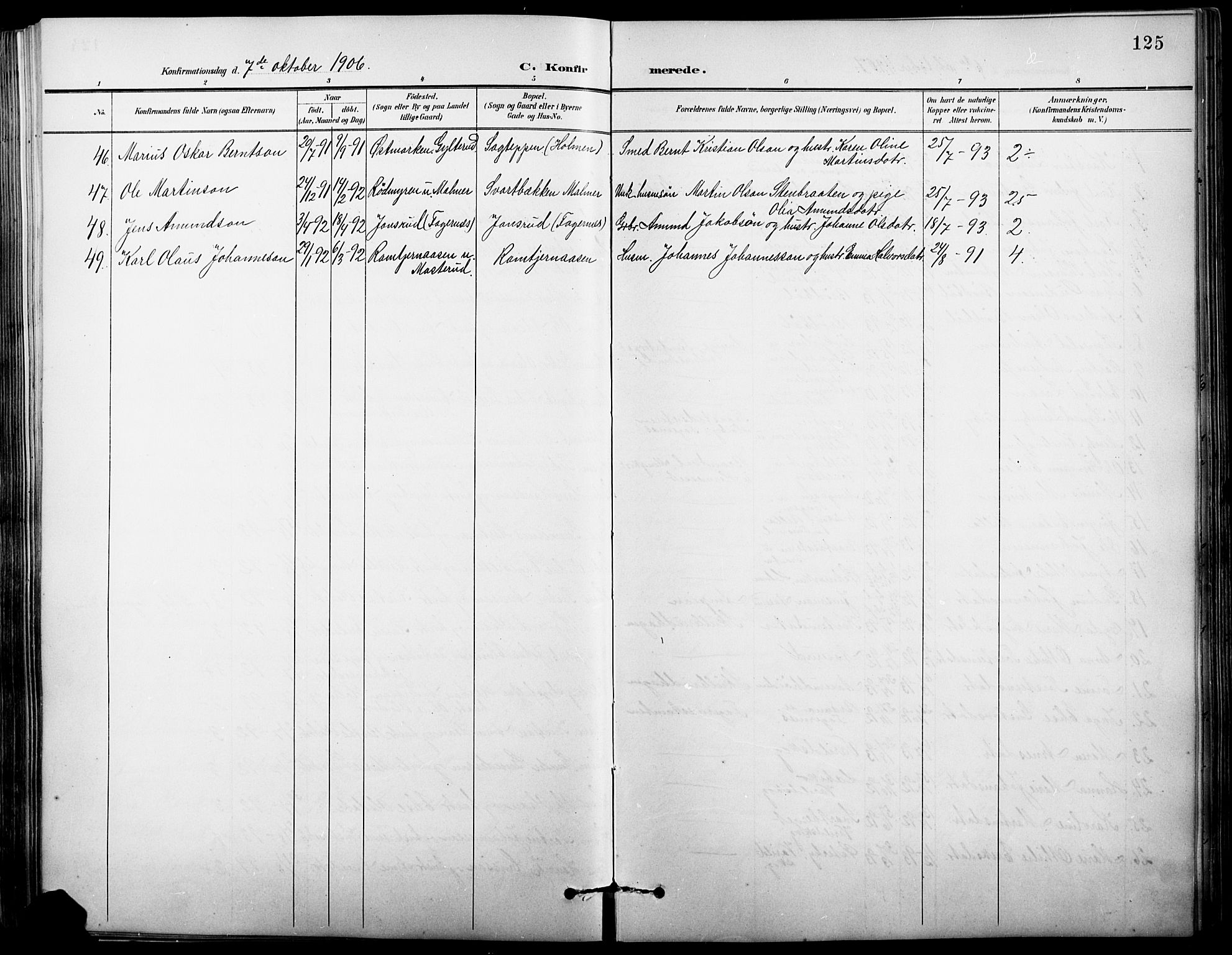 Vinger prestekontor, AV/SAH-PREST-024/H/Ha/Hab/L0004: Parish register (copy) no. 4, 1895-1920, p. 125