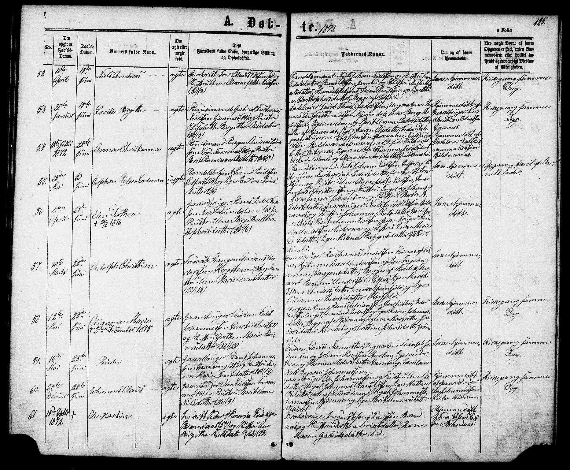 Ministerialprotokoller, klokkerbøker og fødselsregistre - Nordland, SAT/A-1459/827/L0393: Parish register (official) no. 827A05, 1863-1883, p. 125