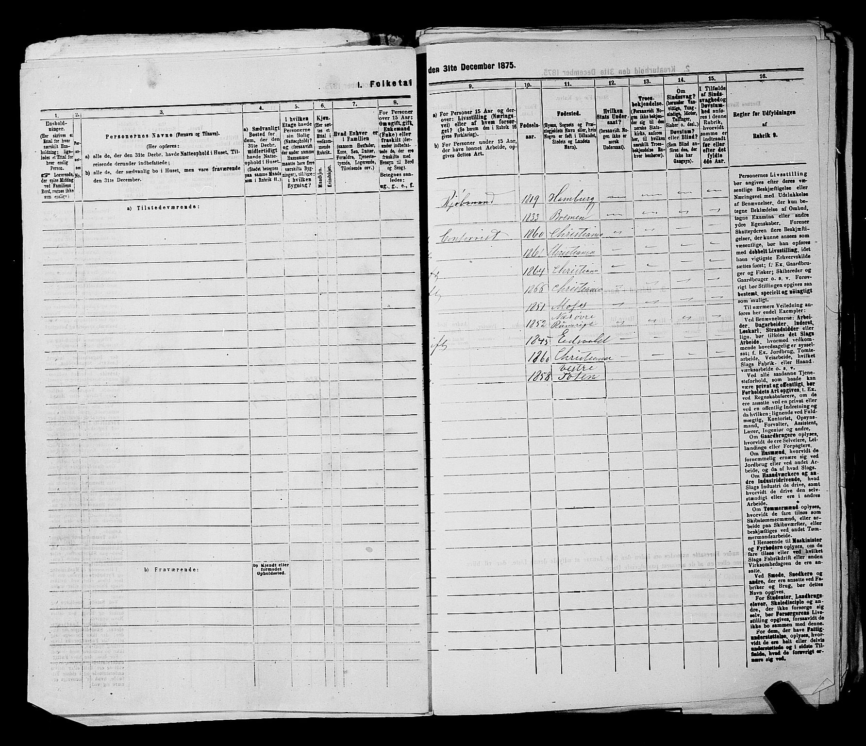 RA, 1875 census for 0301 Kristiania, 1875, p. 736