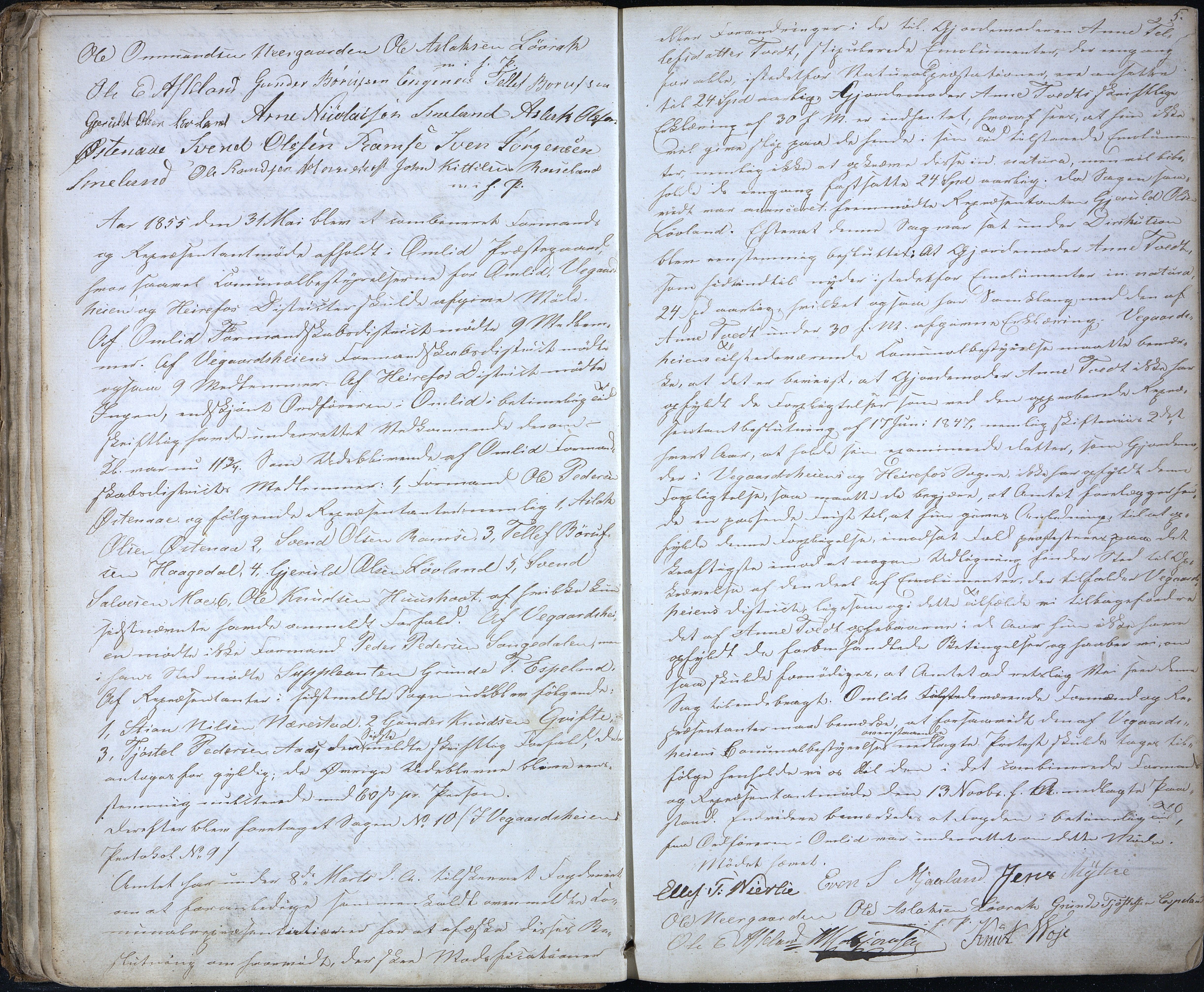 Åmli kommune før 1985, AAKS/KA0929-PK/01/01a/L0002: Møtebok, 1855-1868, p. 5
